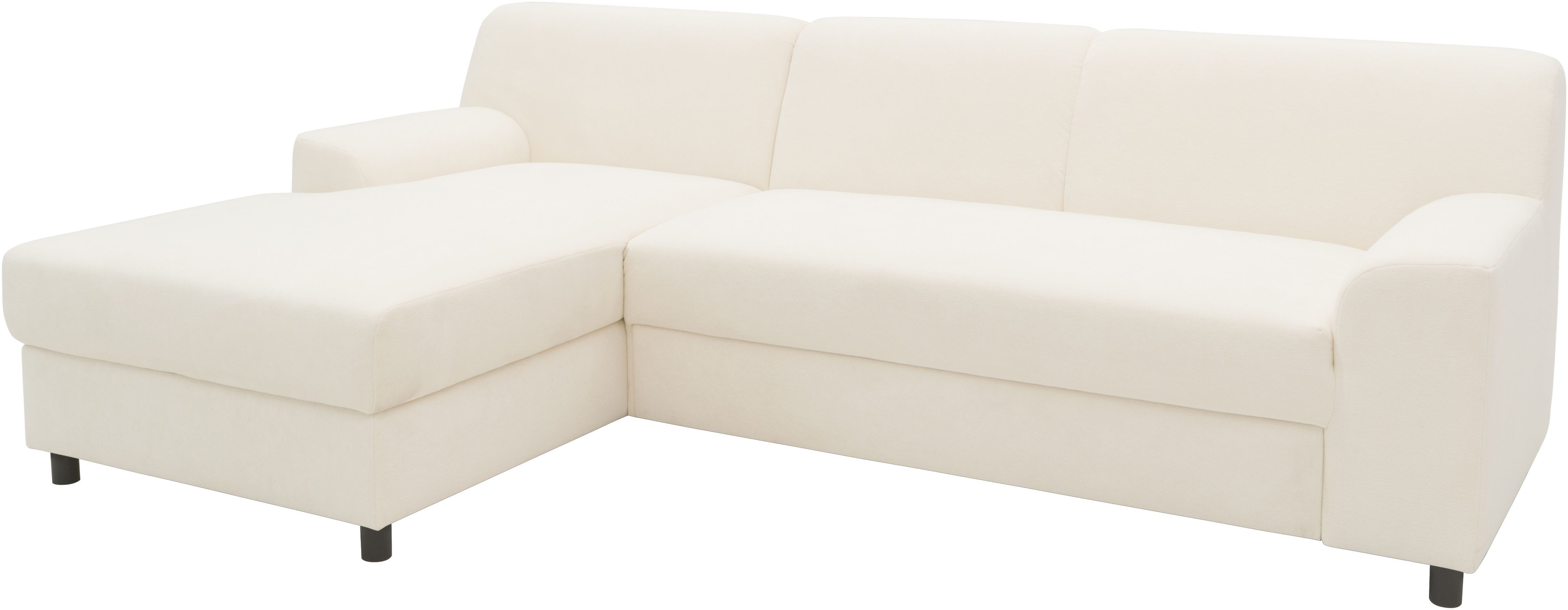 DOMO collection Hoekbank Turah 2, L-Vorm, Corduroy of Luxe-Microvezel, comfortabele binnenvering