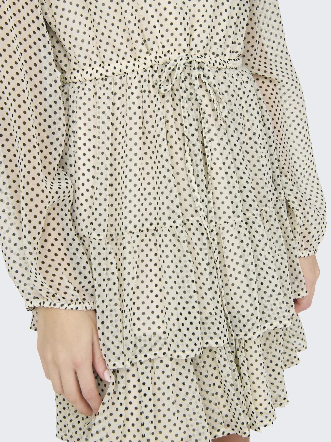 Only Chiffon jurk ONLROBEY ISABELLA LIFE V-NECK DRESS WVN