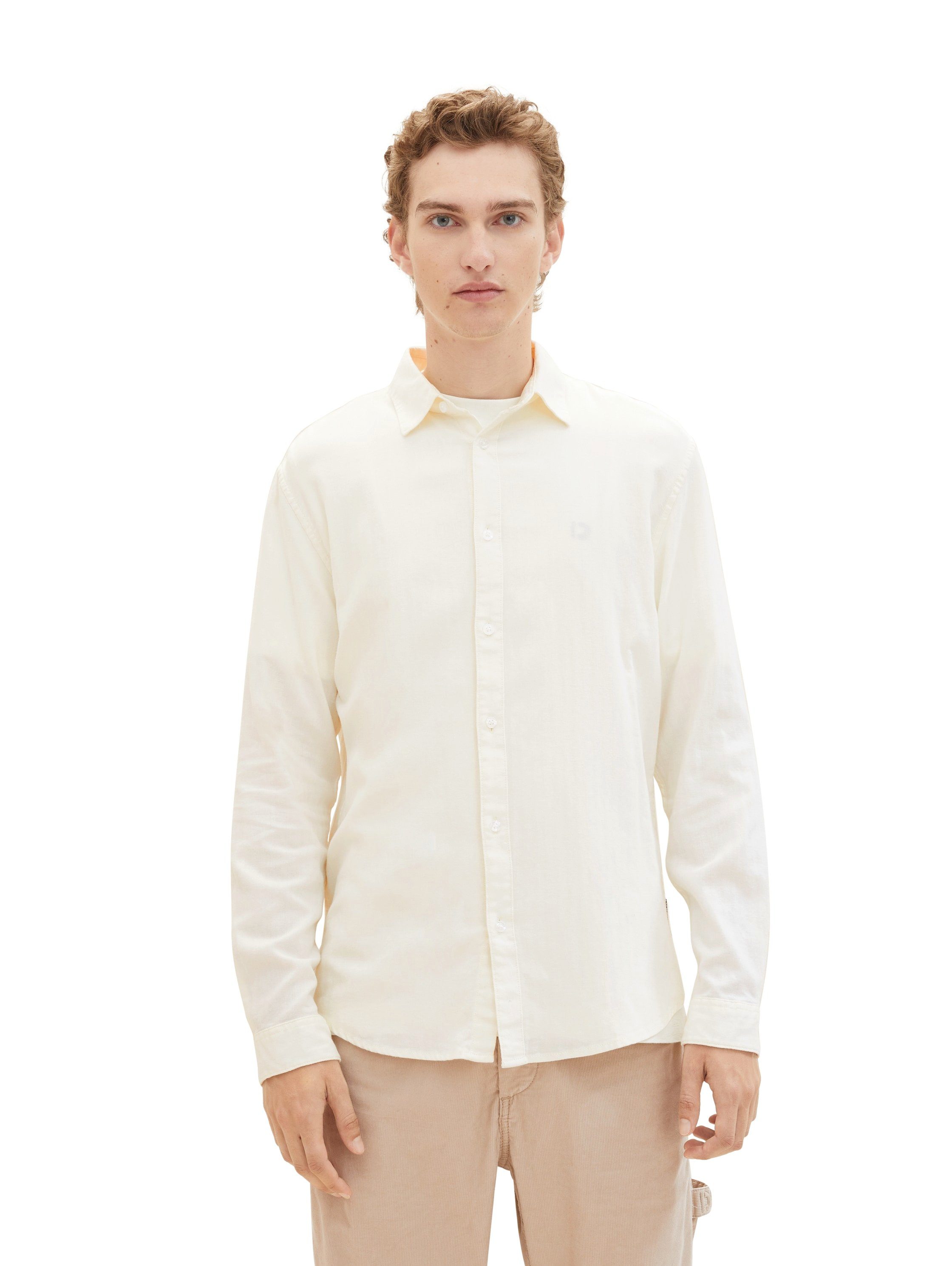 Tom Tailor Denim Overhemd met lange mouwen Heringbo