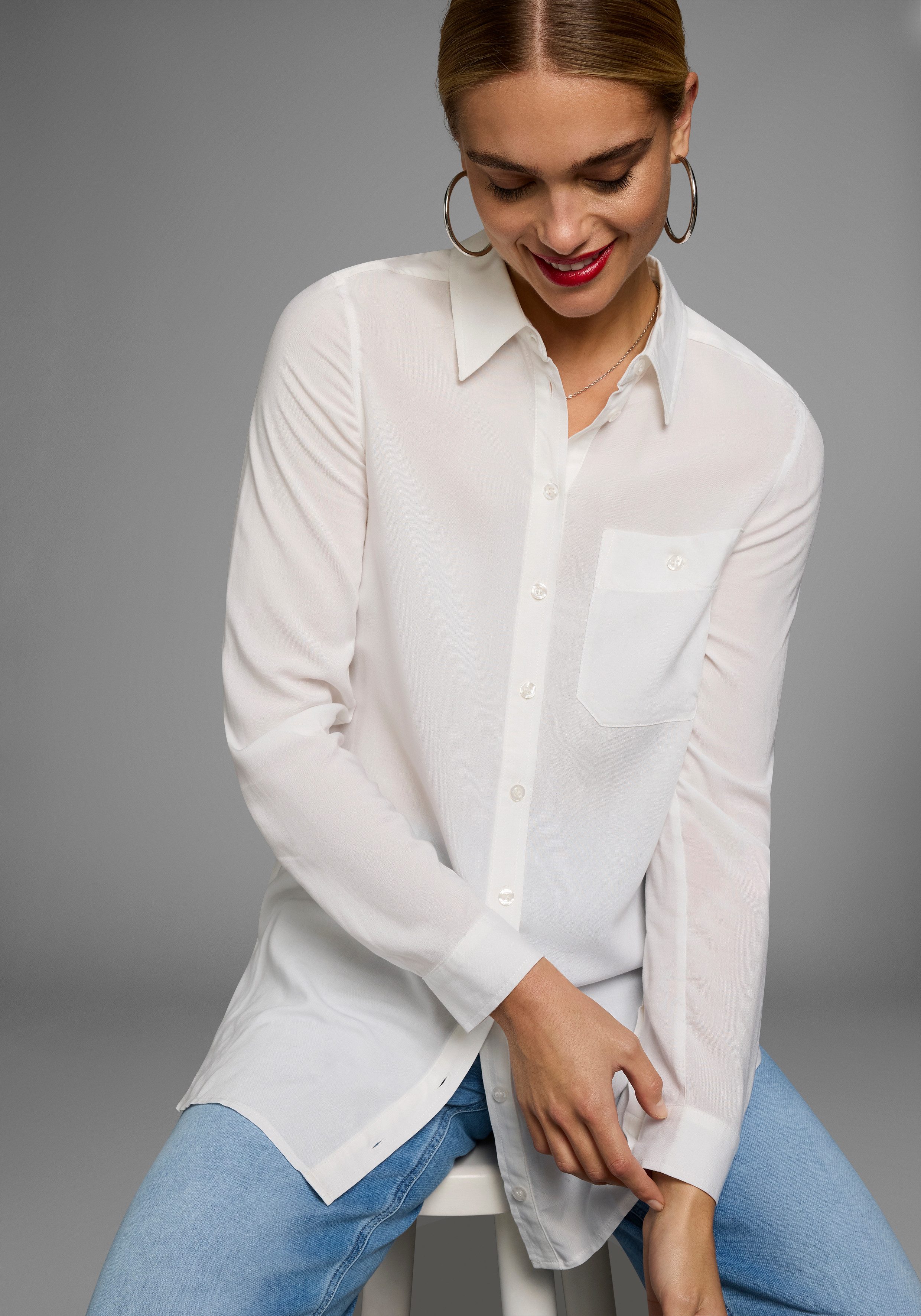 OTTO products Lange blouse van zachte lenzing™ ecovero™ viscose
