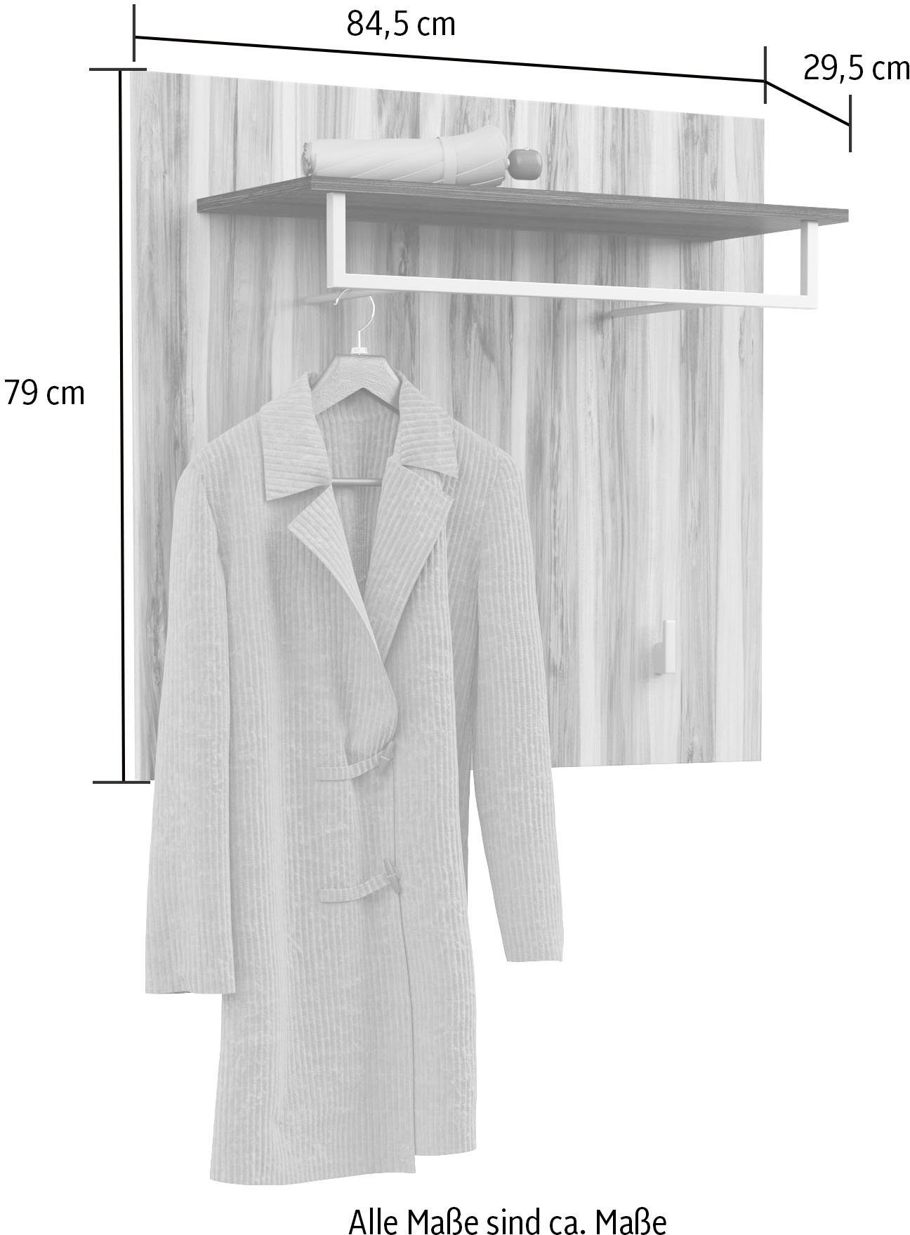 Home affaire Kapstokpaneel Larona Breedte 84,5 cm