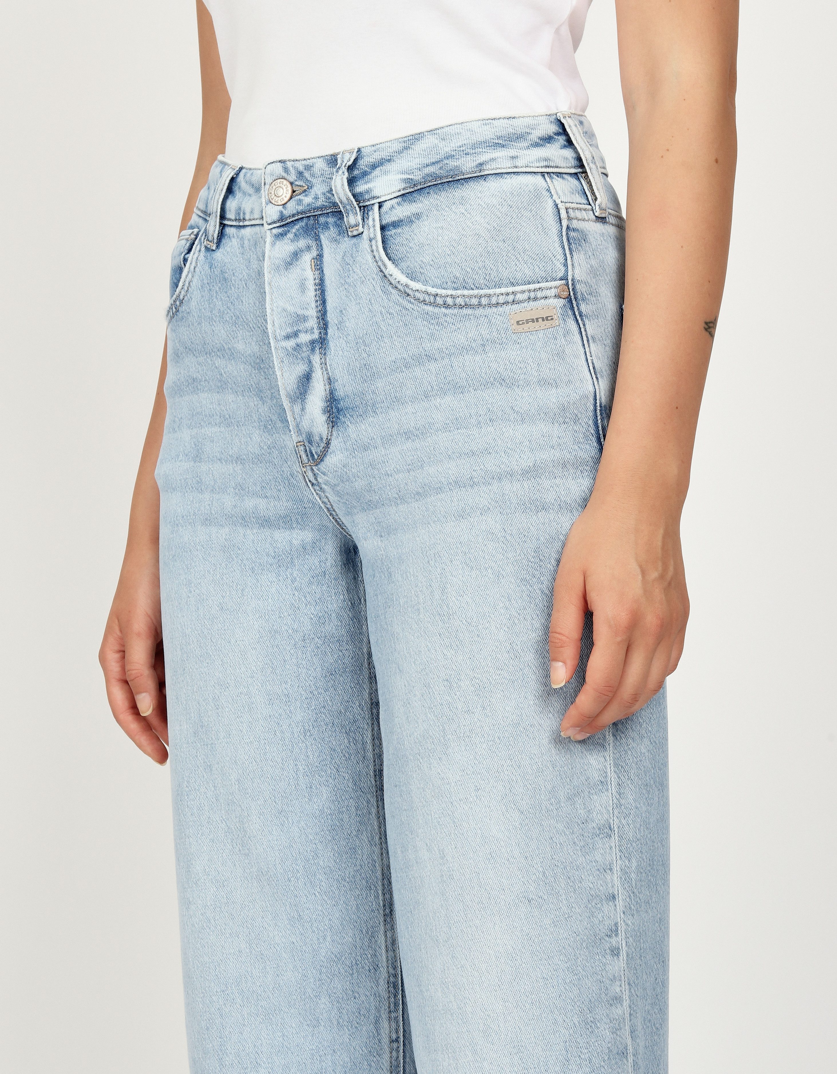 GANG Straight jeans 94JUL SLIT met splitje