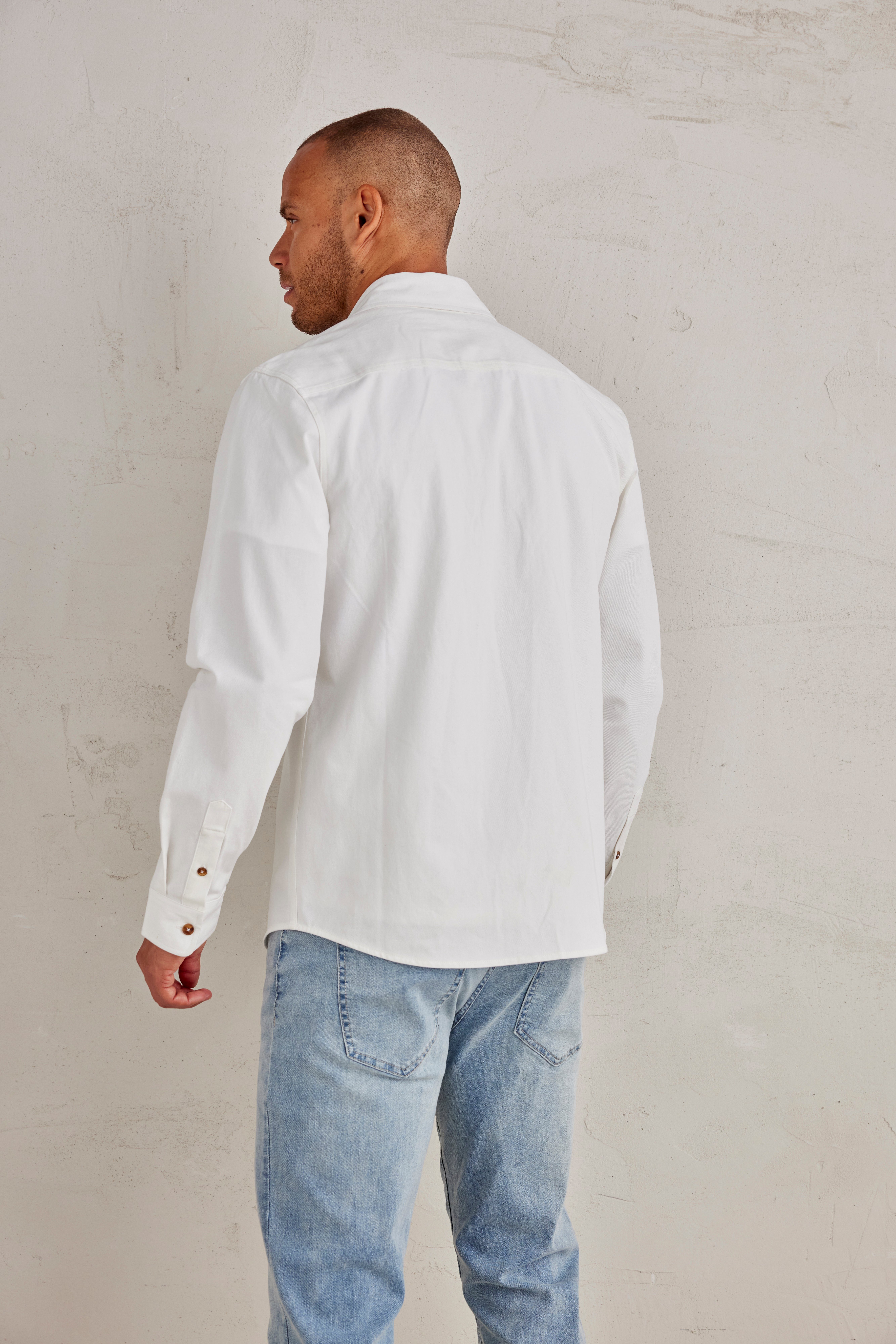 John Devin Overhemd met lange mouwen Coole overshirt