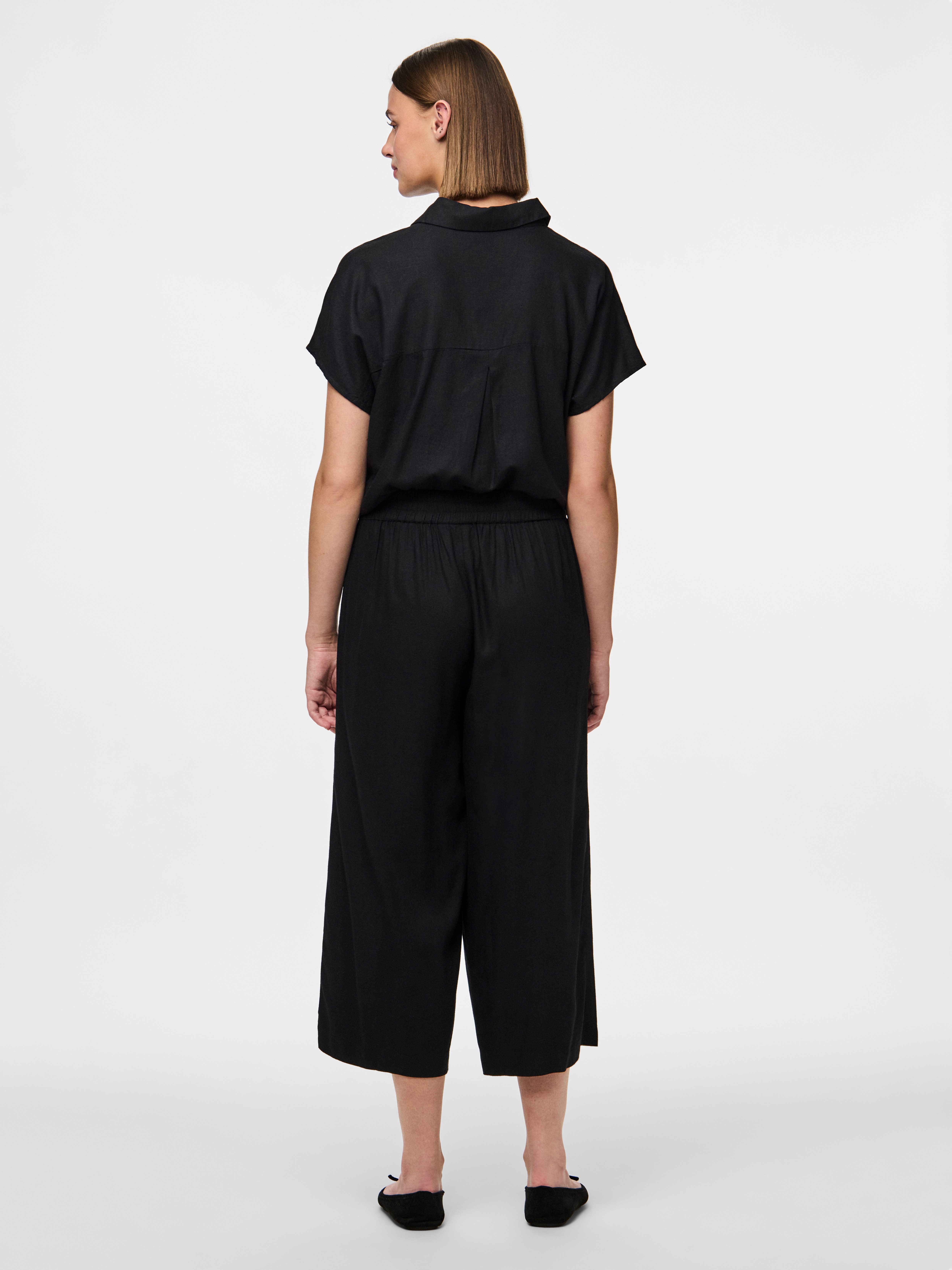 pieces Comfortbroek PCPIA HW WIDE CULOTTE WVN NOOS