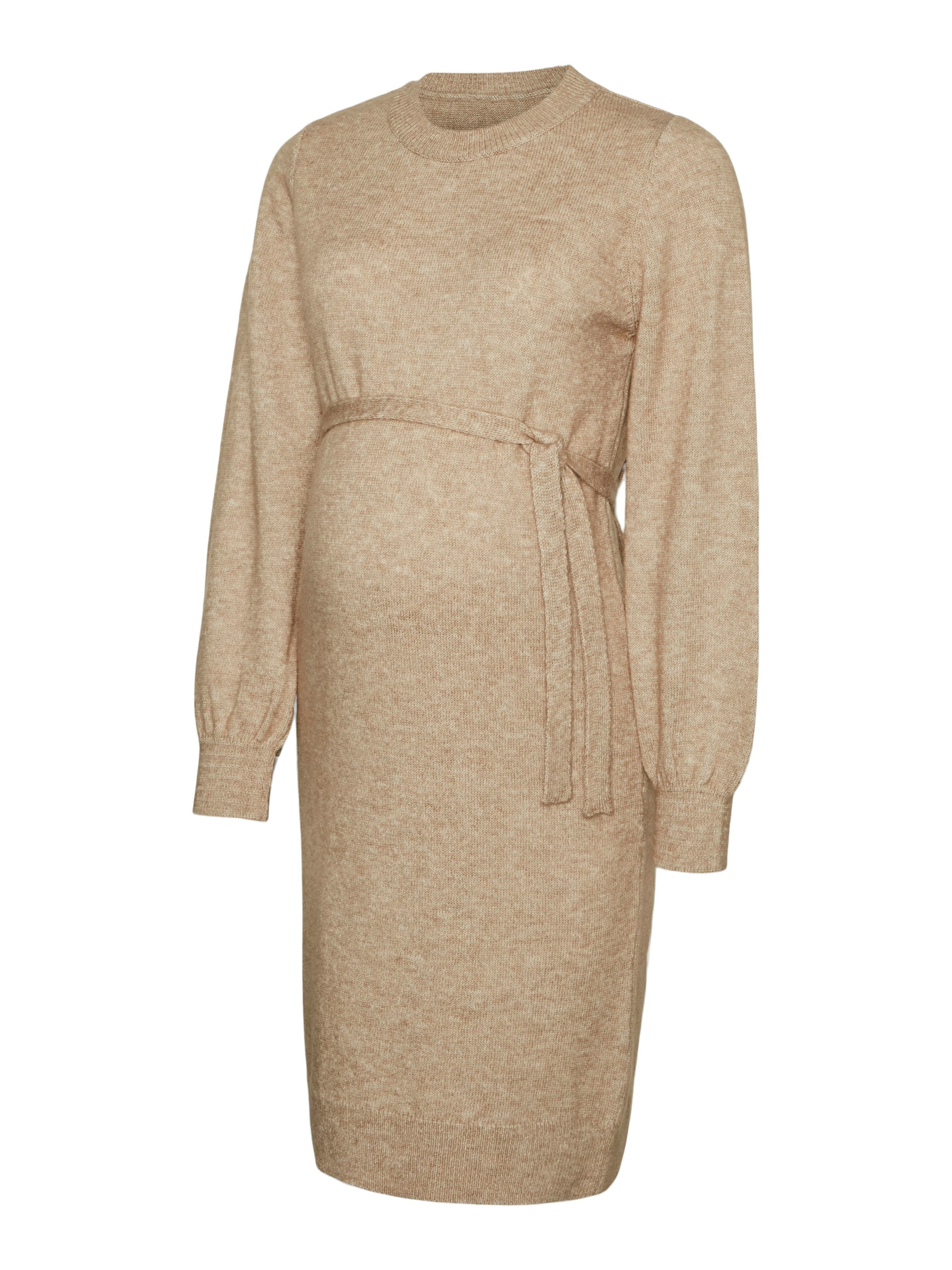 Mamalicious Positiejurk MLNEWANNE L/S ABK KNIT DRESS A. NOOS