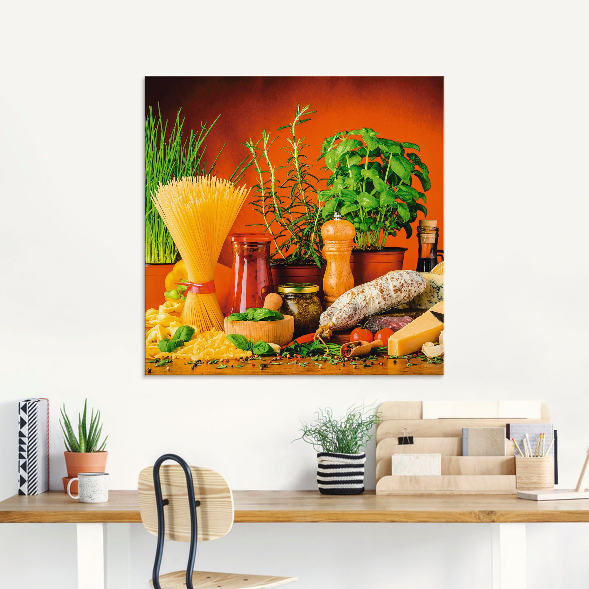 Artland Print op glas Mediterraans en Italiaans eten