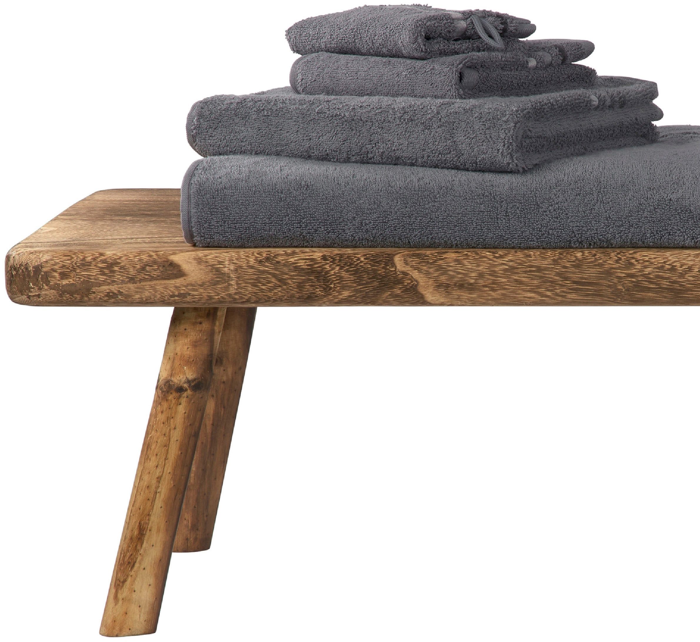 Schiesser Douchelakens Skyline Color van 100% katoen met elegante streeprand (set, 2 stuks)