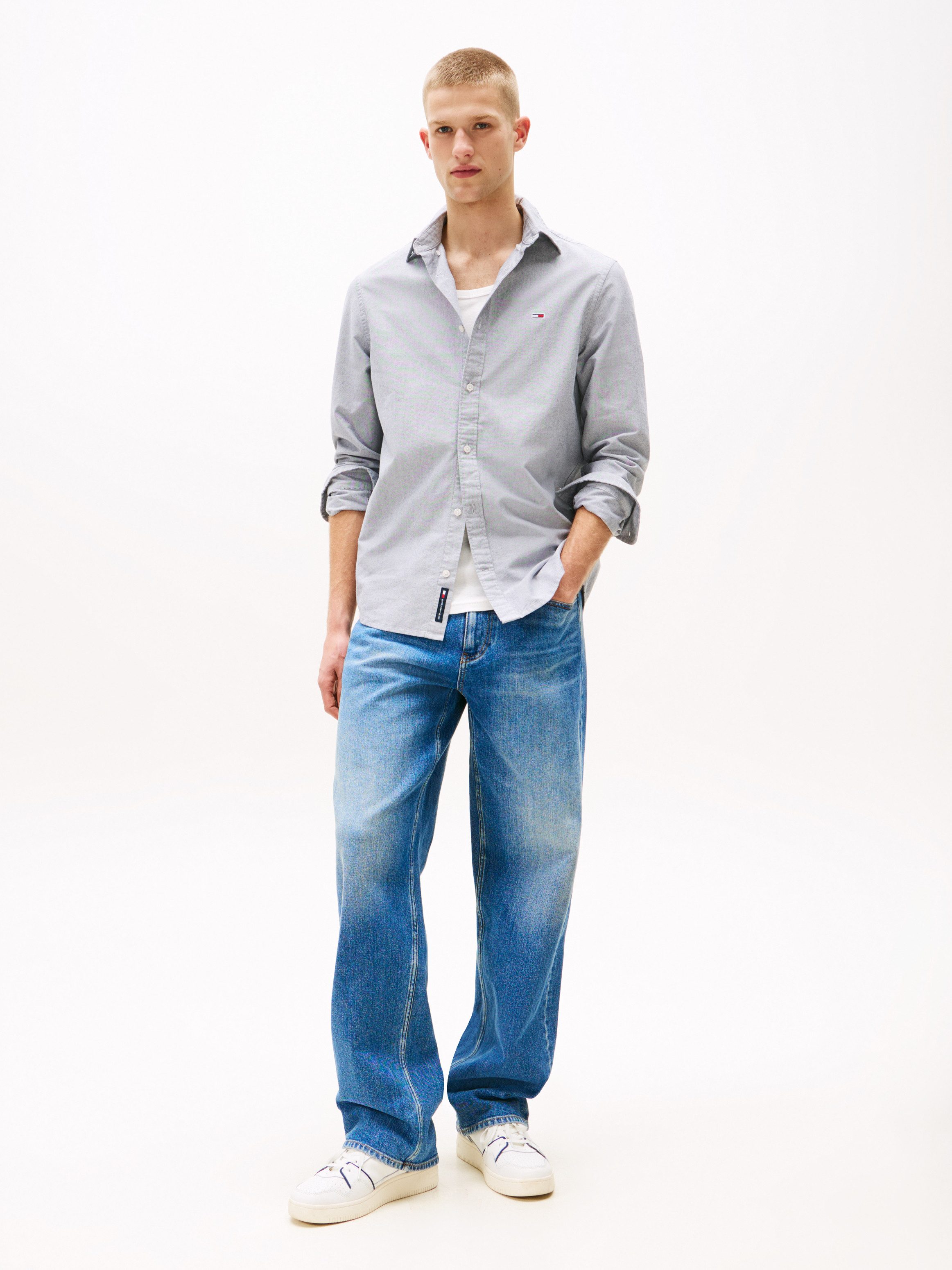 TOMMY JEANS Overhemd met lange mouwen TJM REG OXFORD SHIRT EXT