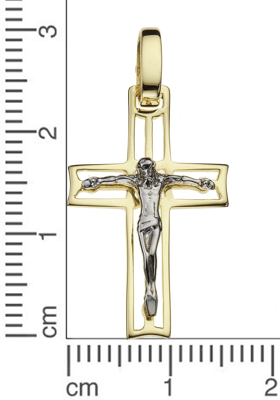 Firetti Kruishanger Sieraad cadeau goud 333 halssieraad hanger voor ketting kruis