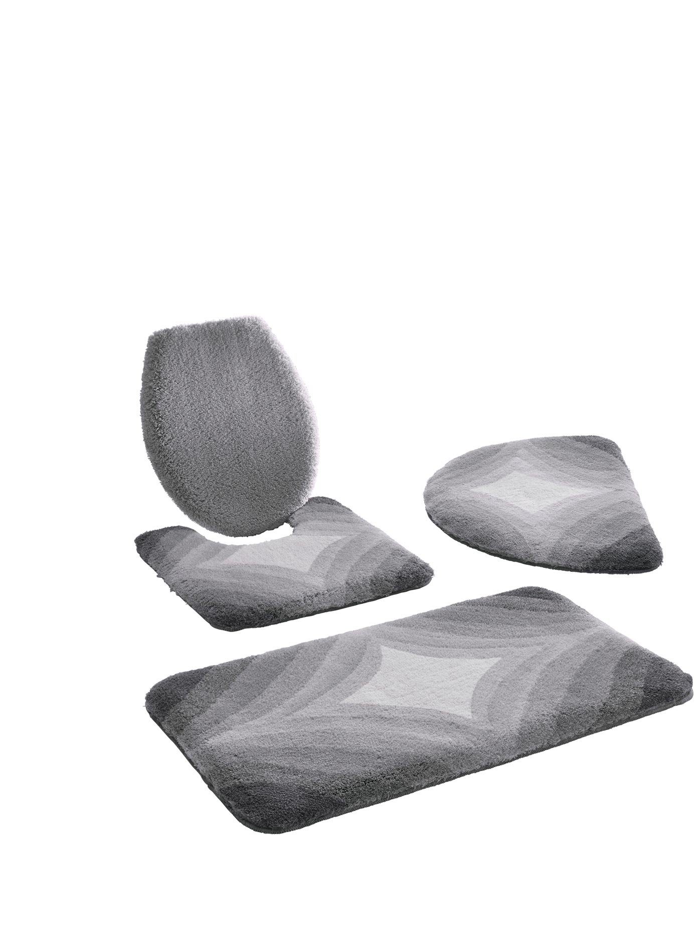 Kleine Wolke Badmat (1 stuk) badmatten maat 1 zilver(kleur)