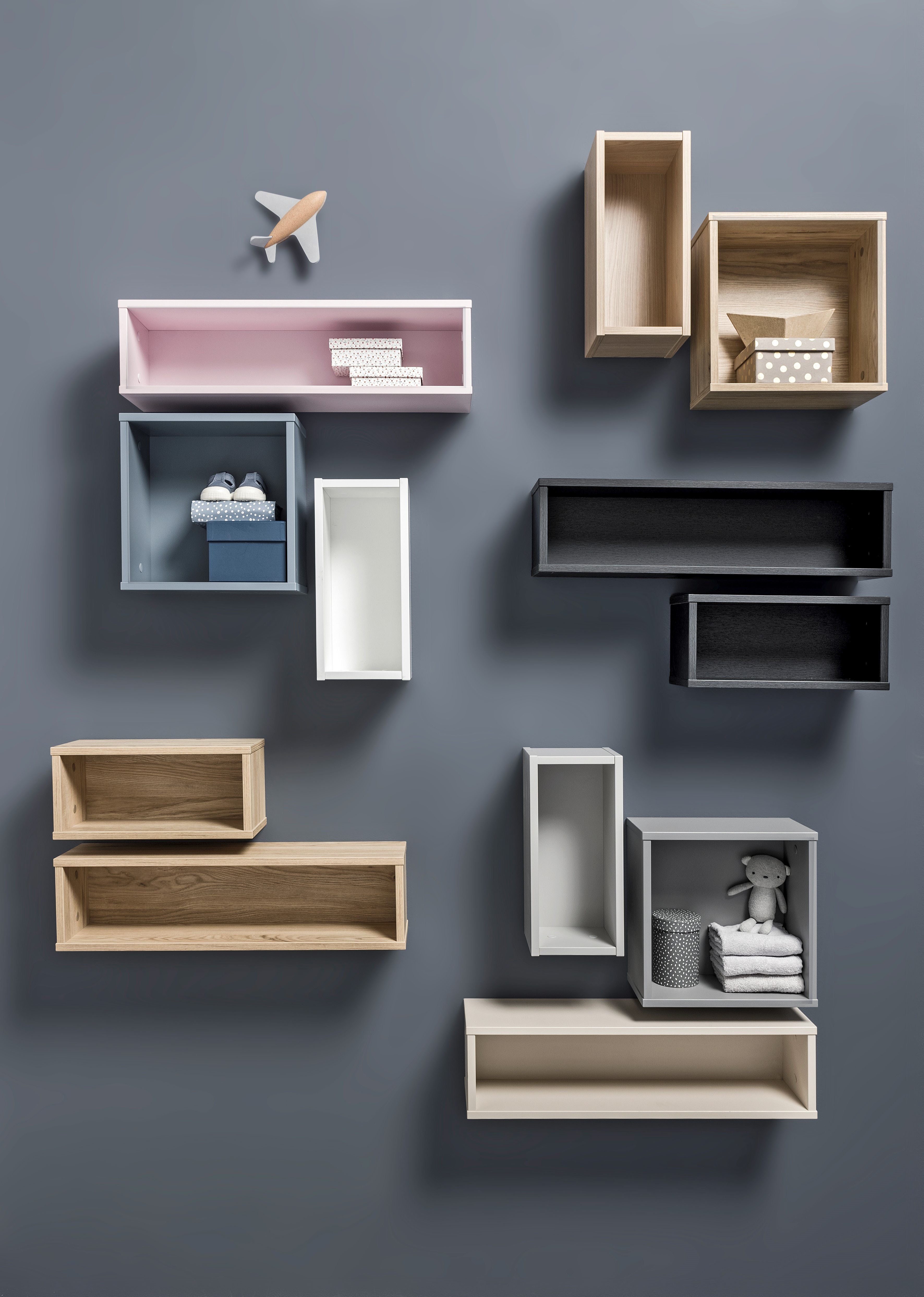 PAIDI Kinderwelten Wandplank Wandbox Q veel kleurvarianten