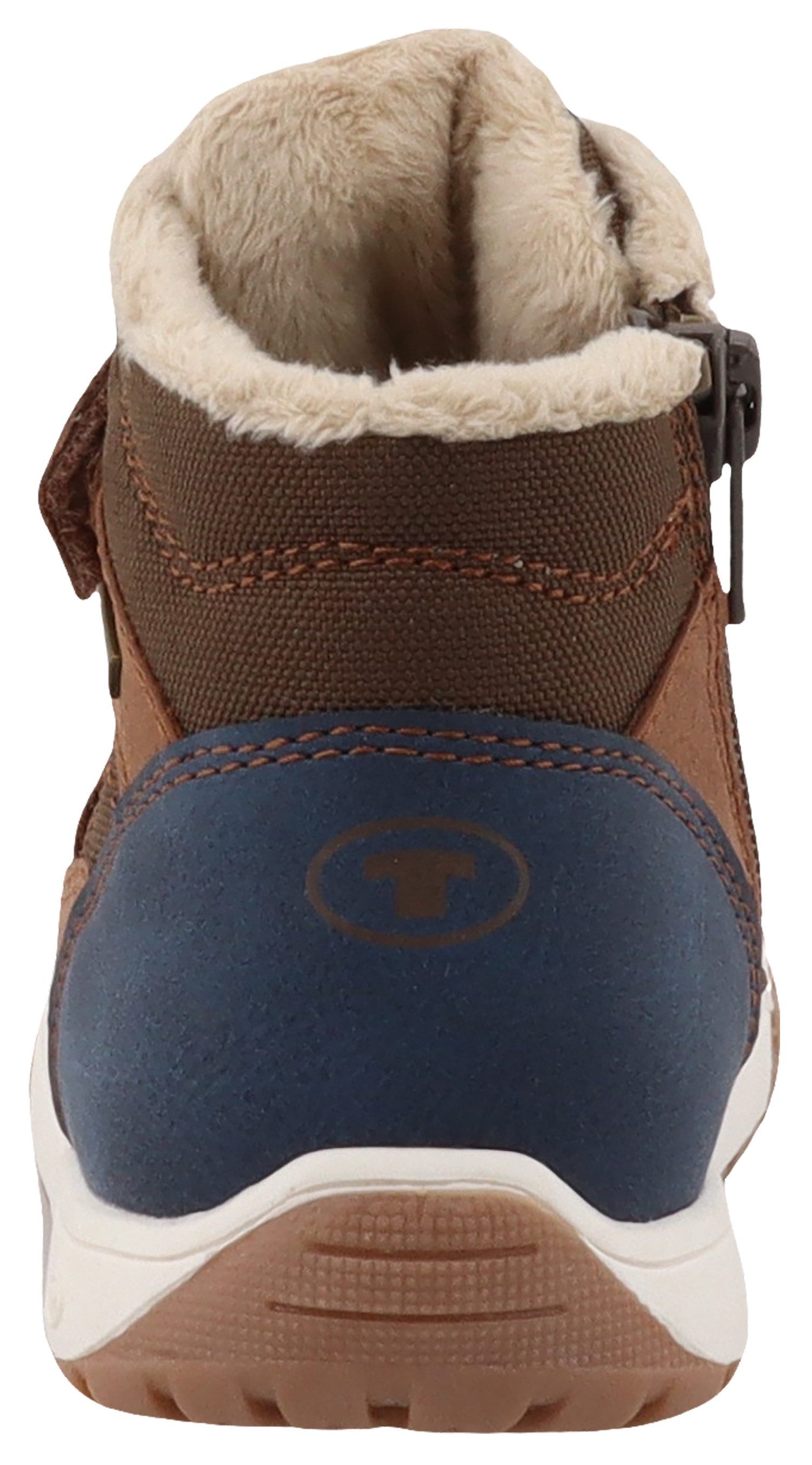 Tom Tailor Winterlaarzen , klittenbandschoen, high-top sneaker, outdoorschoen met contraststiksels