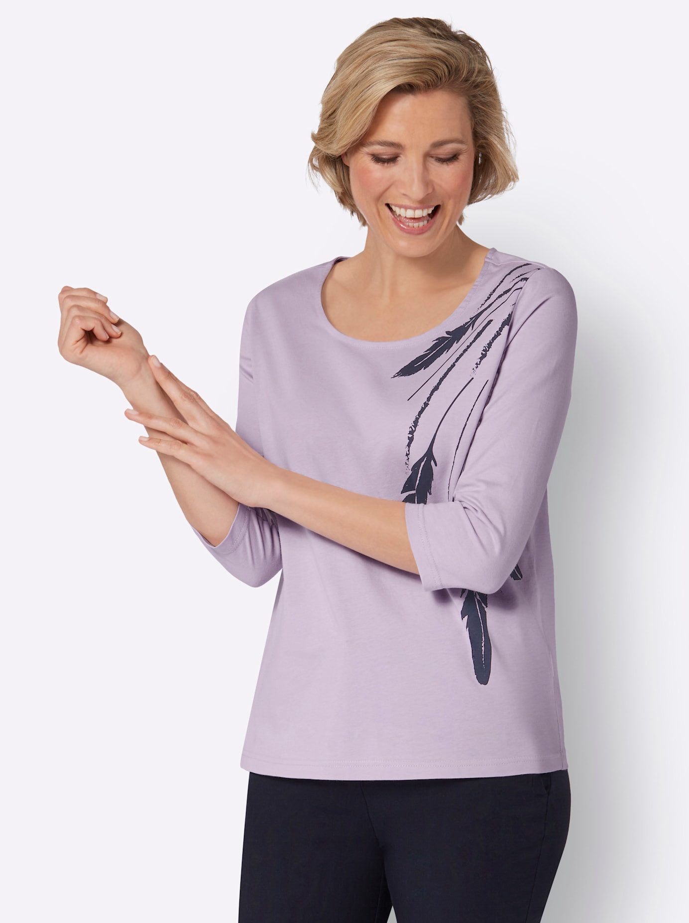 Classic Basics Shirt met 3/4 mouwen Shirt met 3/4-mouwen (1-delig)