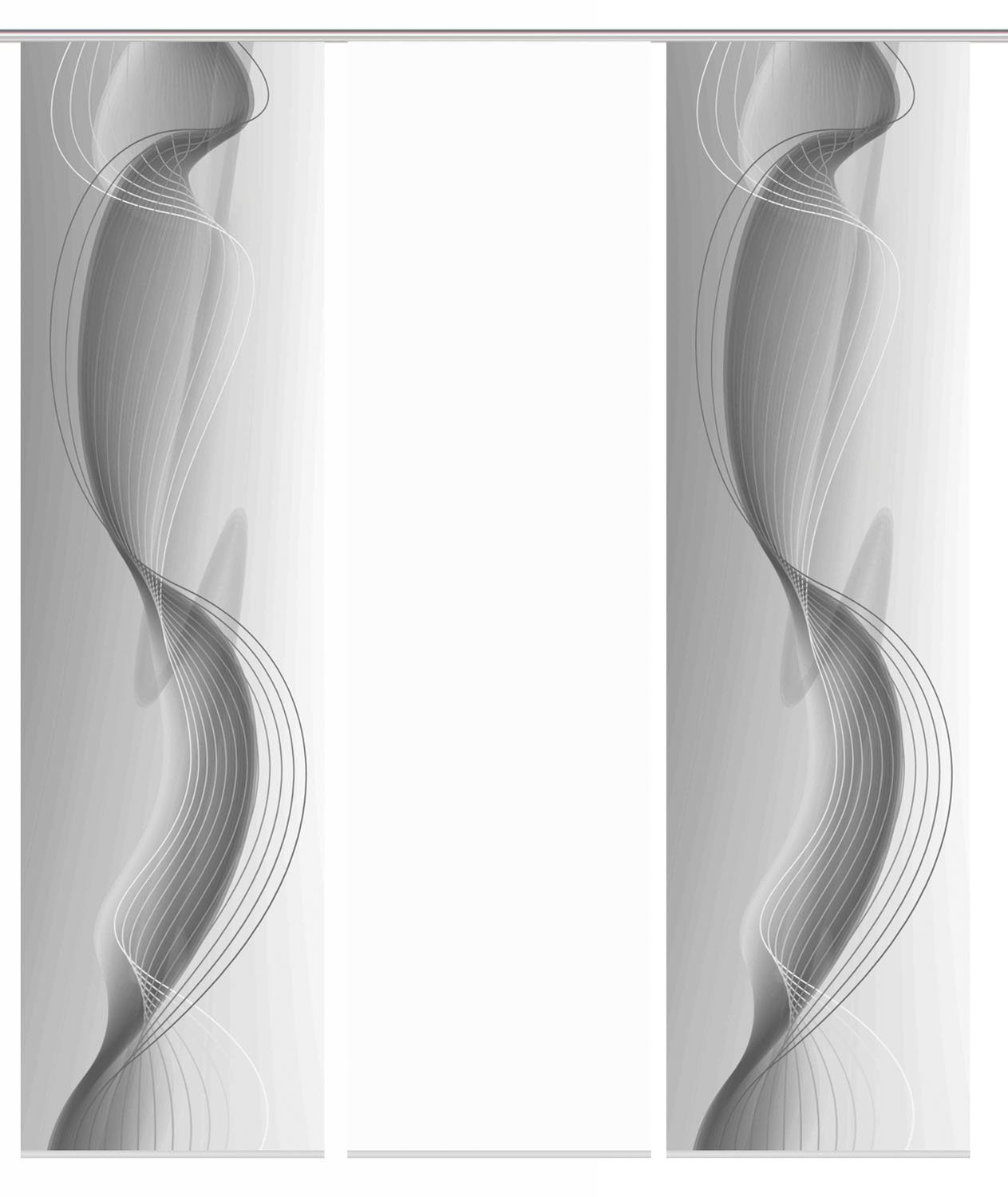 HOME WOHNIDEEN Paneelgordijn FILIZ set van 3 Paneelgordijn Digidruk 3-delige set FILIZ (3 stuks)