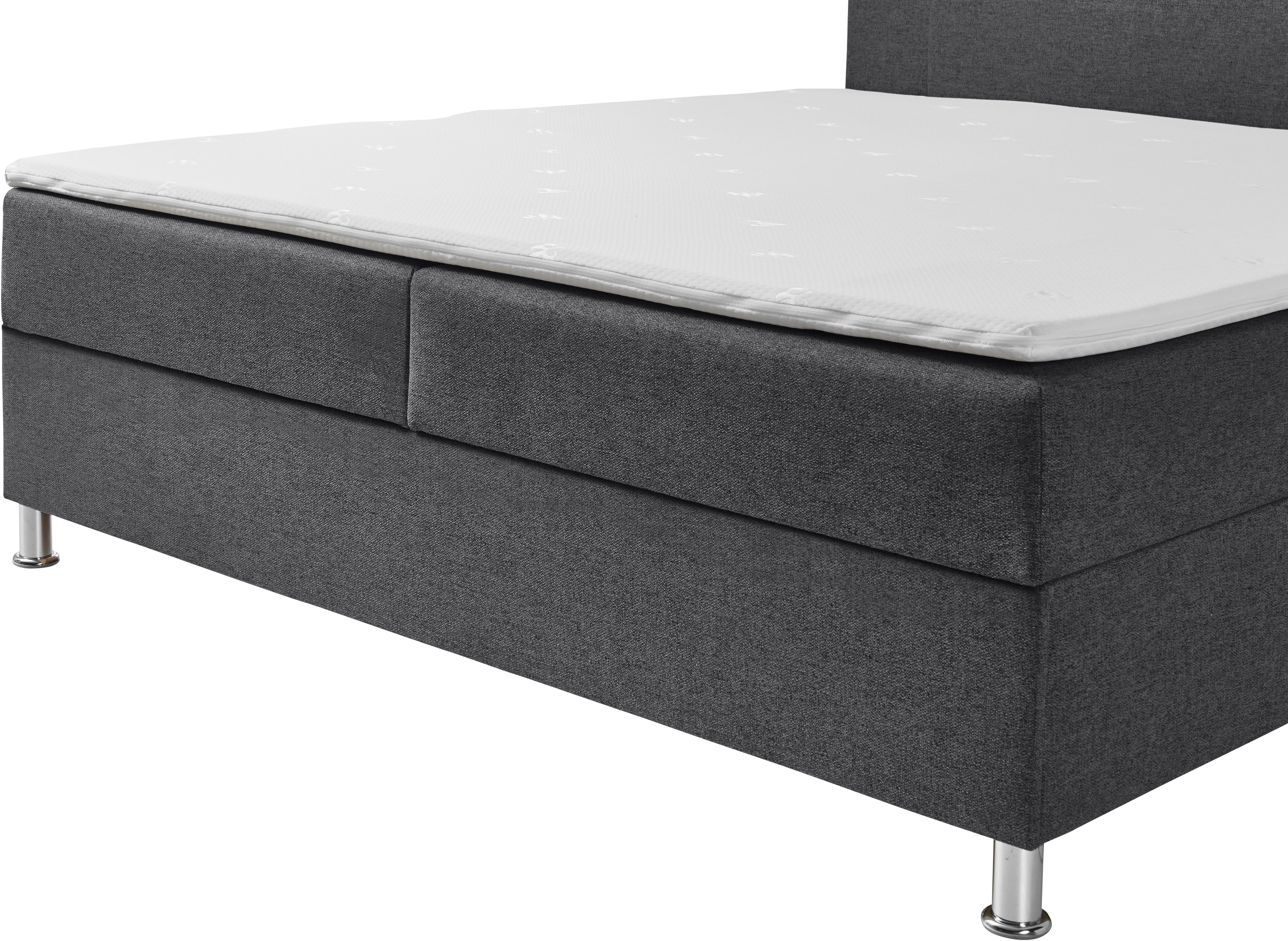 INOSIGN Boxspring Escalon met opbergruimte, inclusief topper beschikbaar in de breedtes 120x200 cm en 180x200 cm