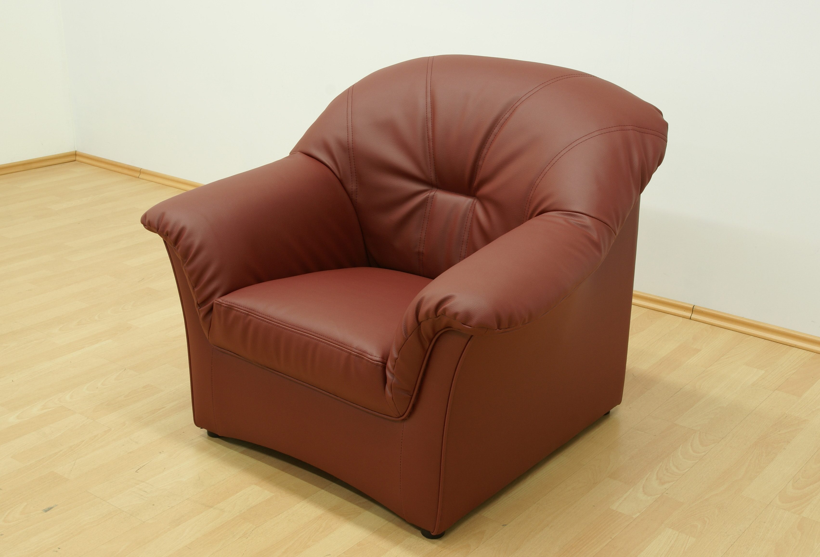 DOMO collection Fauteuil Papenburg in vele kleuren fauteuils rood