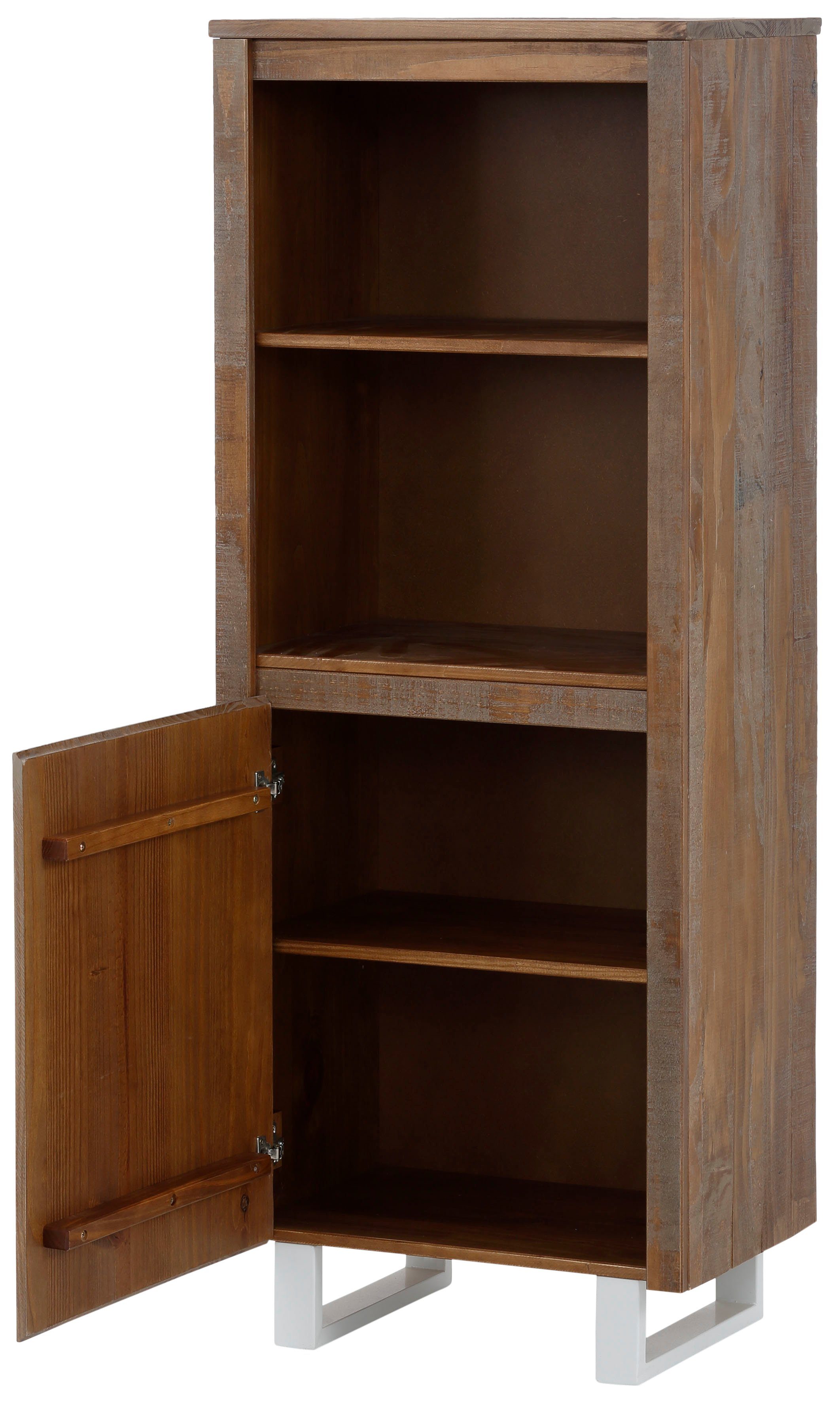 Home affaire Boekenkast Lagos van mooi massief grenenhout, greeploos, breedte 55 cm