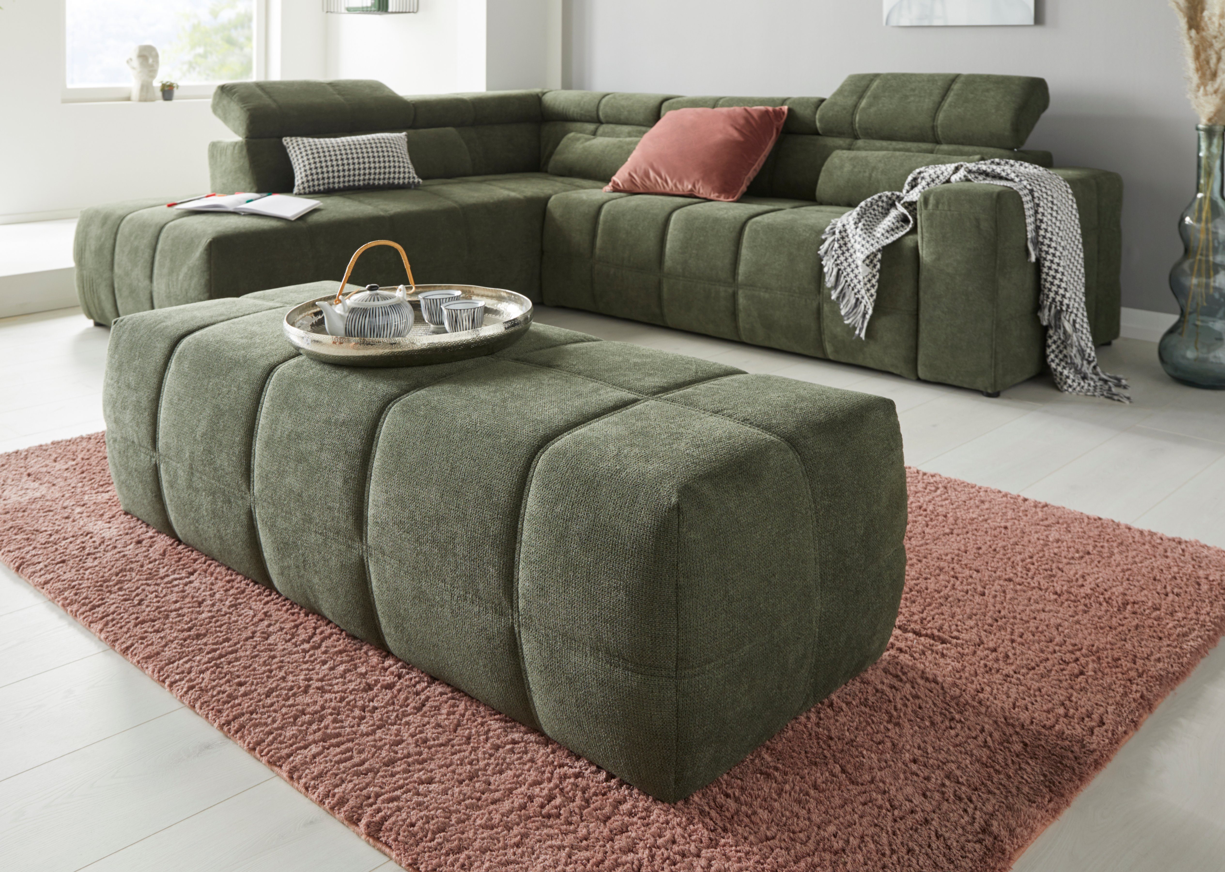 DOMO collection Hocker BRANDON grote uitvoering passend bij 'brandon', ook in cord