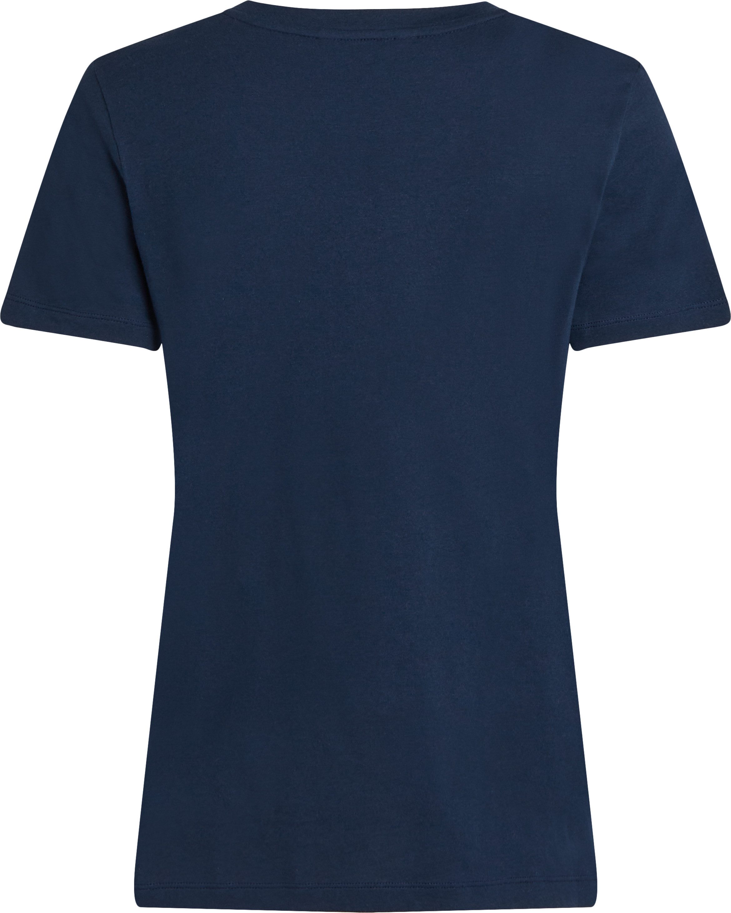 Tommy Hilfiger Curve Shirt met ronde hals CRV REG CORP LOGO C-NK SS in grotere maten beschikbaar met logo-borduurwerk