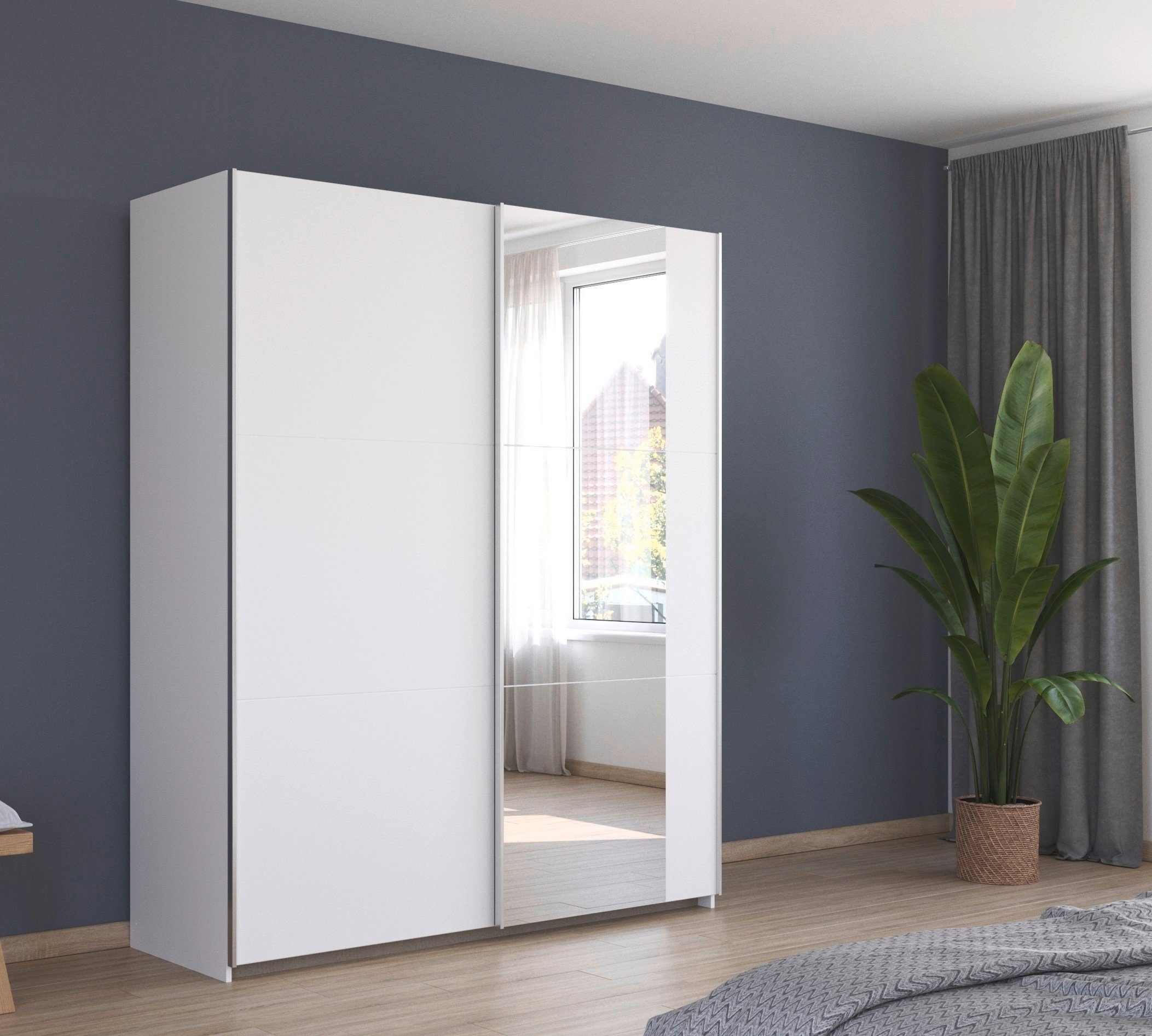 rauch Schuifdeurkast Kledingkast garderobe TOPSELLER AURELIO met 3 uitrustingsvarianten 3 verschillende uitrustingsvarianten handgrepen van metaal made in germany