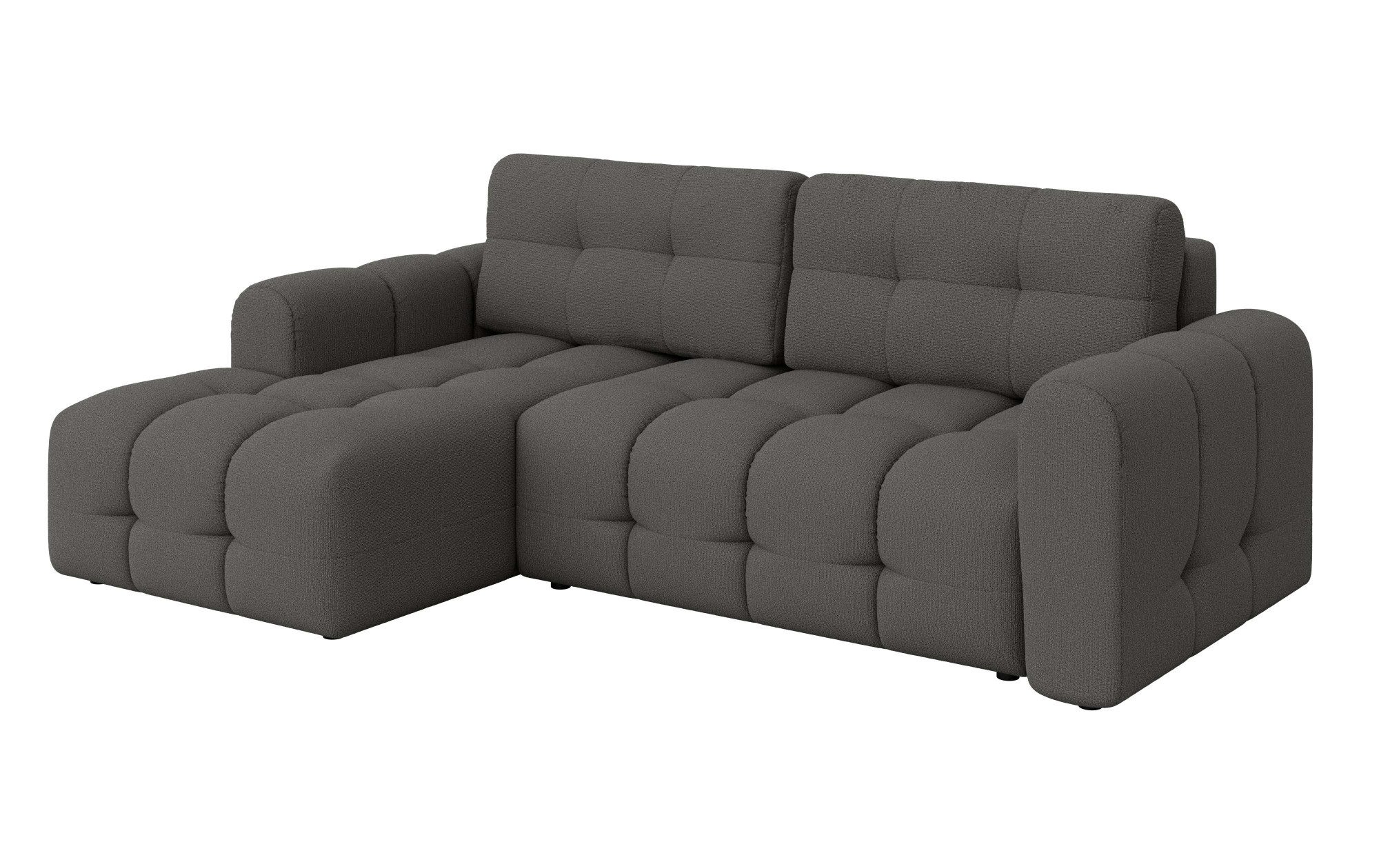 INOSIGN Hoekbank Manilla, optioneel met bedfunctie, B/D/H 265/170/91 cm L-vorm met recamiere rechts/links bestelbaar, golfondersteuning