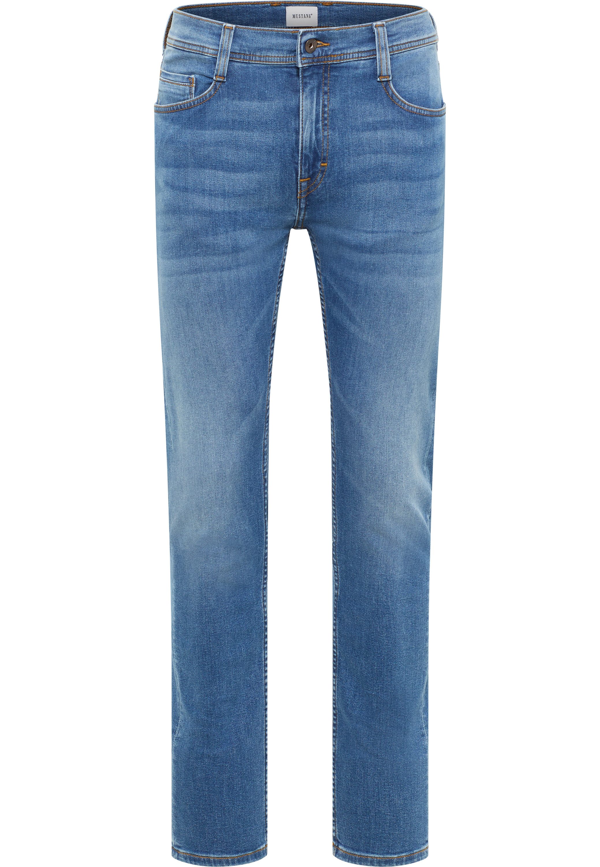 MUSTANG Slim fit jeans Heren stijl Oregon slim heren jeans maat 38 blauw