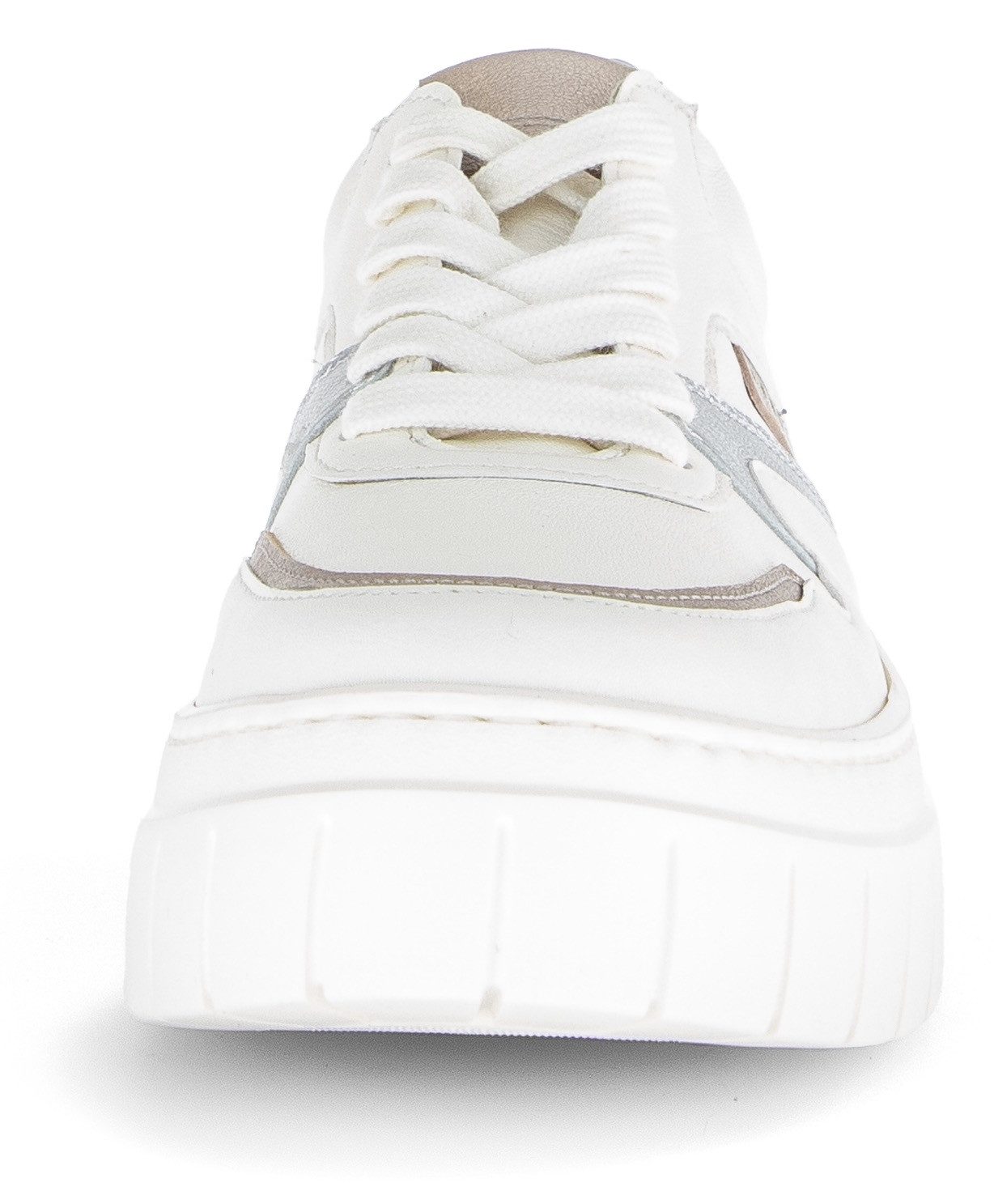 Gabor Plateausneakers , veterschoenen, lage schoen, vrijetijdsschoen, afwerkingen in metallic look