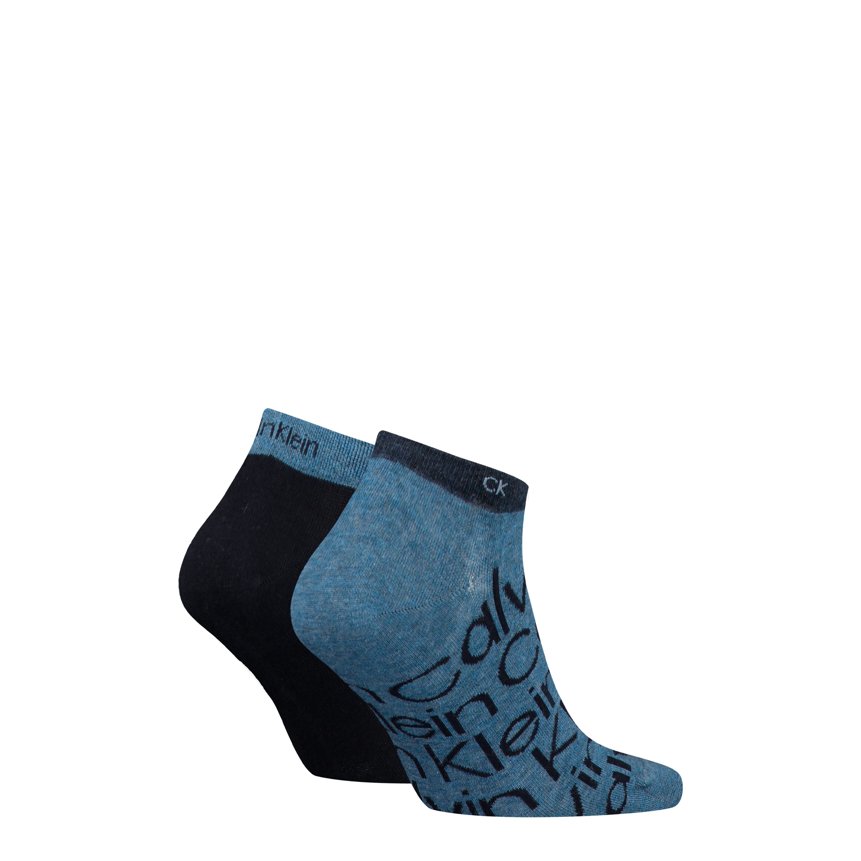 Calvin Klein Jeans Sneakersokken CK MEN SNEAKER 2P ALL OVER PRINT Versterkte hiel en teen voor extra duurzaamheid (2 paar)