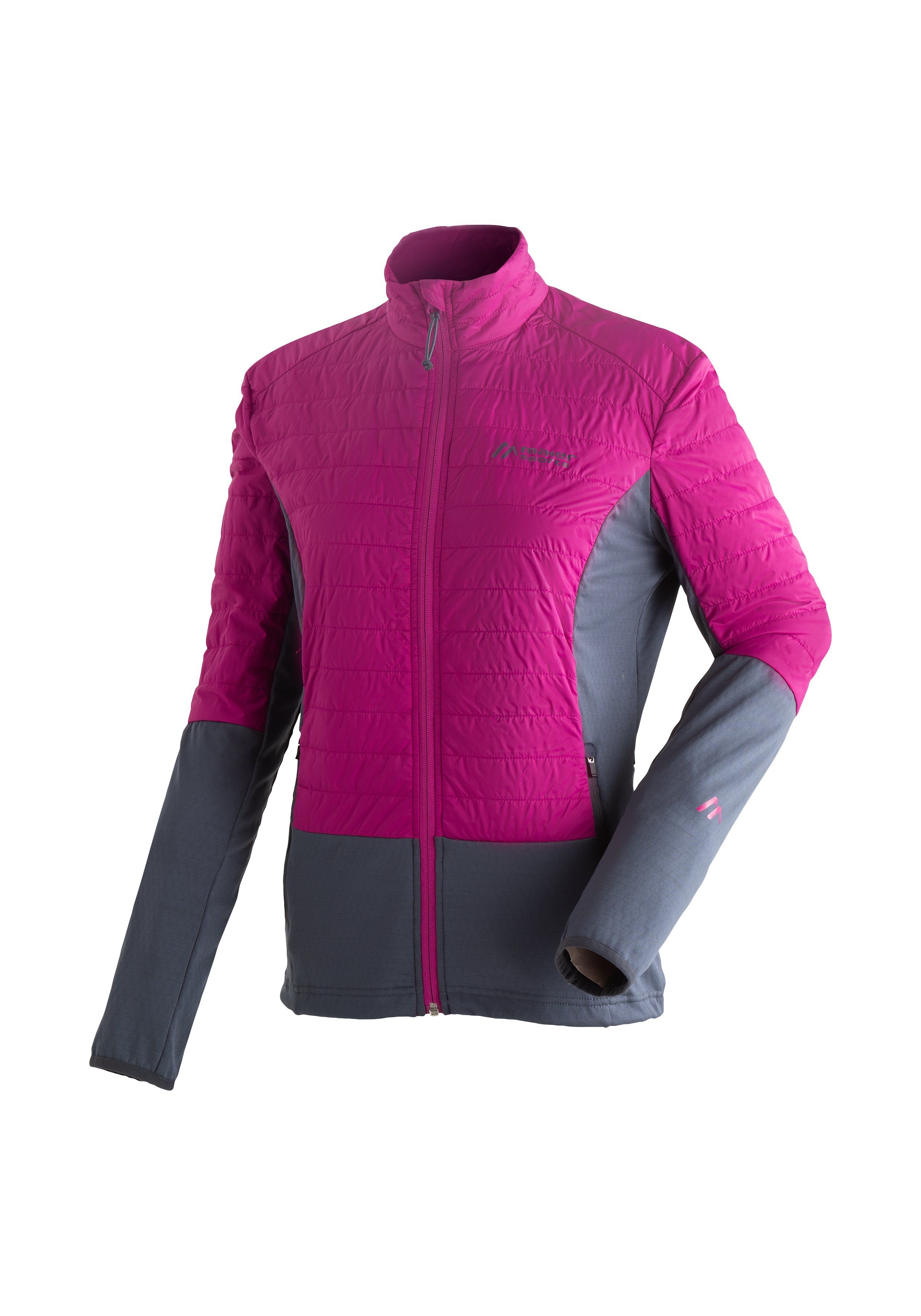 Maier Sports Fleecejack Elve Light W Dames midlayer van ademend materiaal, 2 zakken met rits