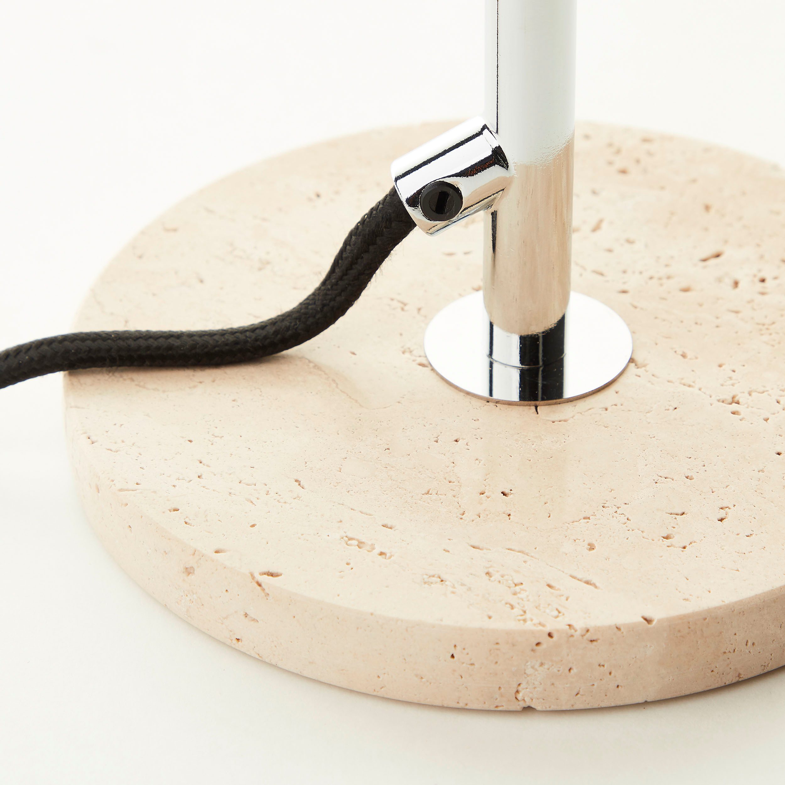 LeGer Home by Lena Gercke Tafellamp Linnea paddenstoel lamp - travertijn steenvoet Paddenstoel lamp, tafellamp, hoogte 35,5 cm, natuursteen, paddenstoellamp (1 stuk)