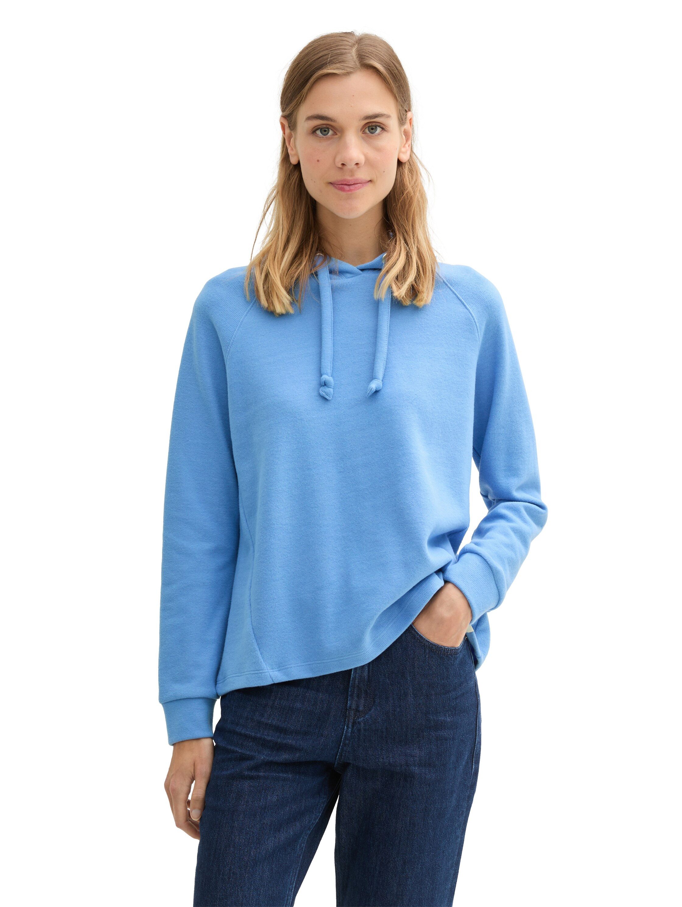 Tom Tailor Denim Hoodie met een rijgkoord bij de capuchon