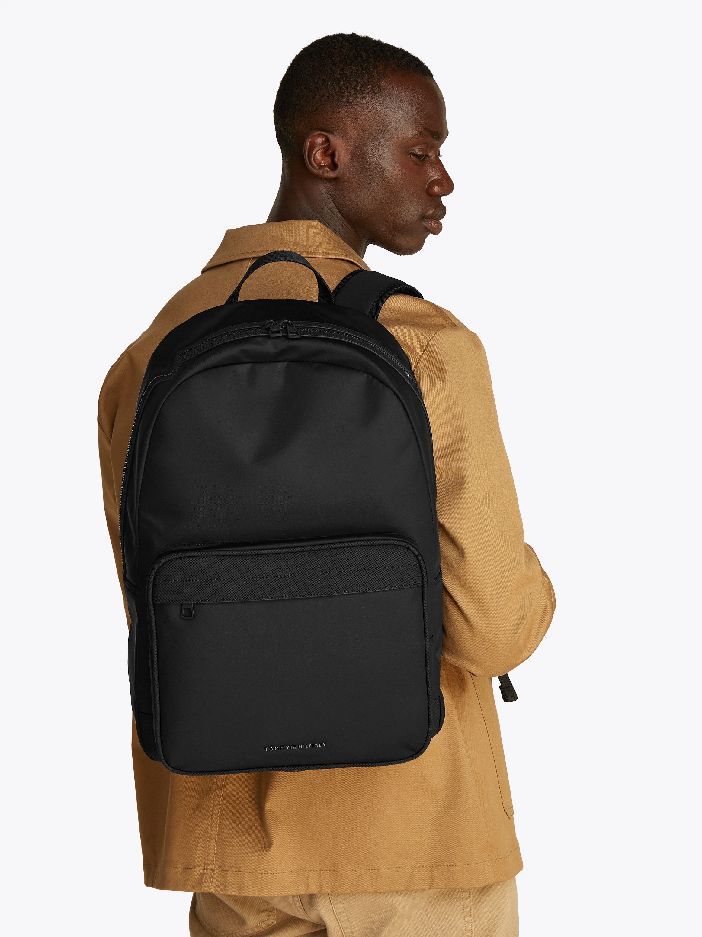 Tommy Hilfiger Vrijetijdsrugzak TH REPREVE BACKPACK , heren rugzak, werkrugzak met verstelbare schouderbanden
