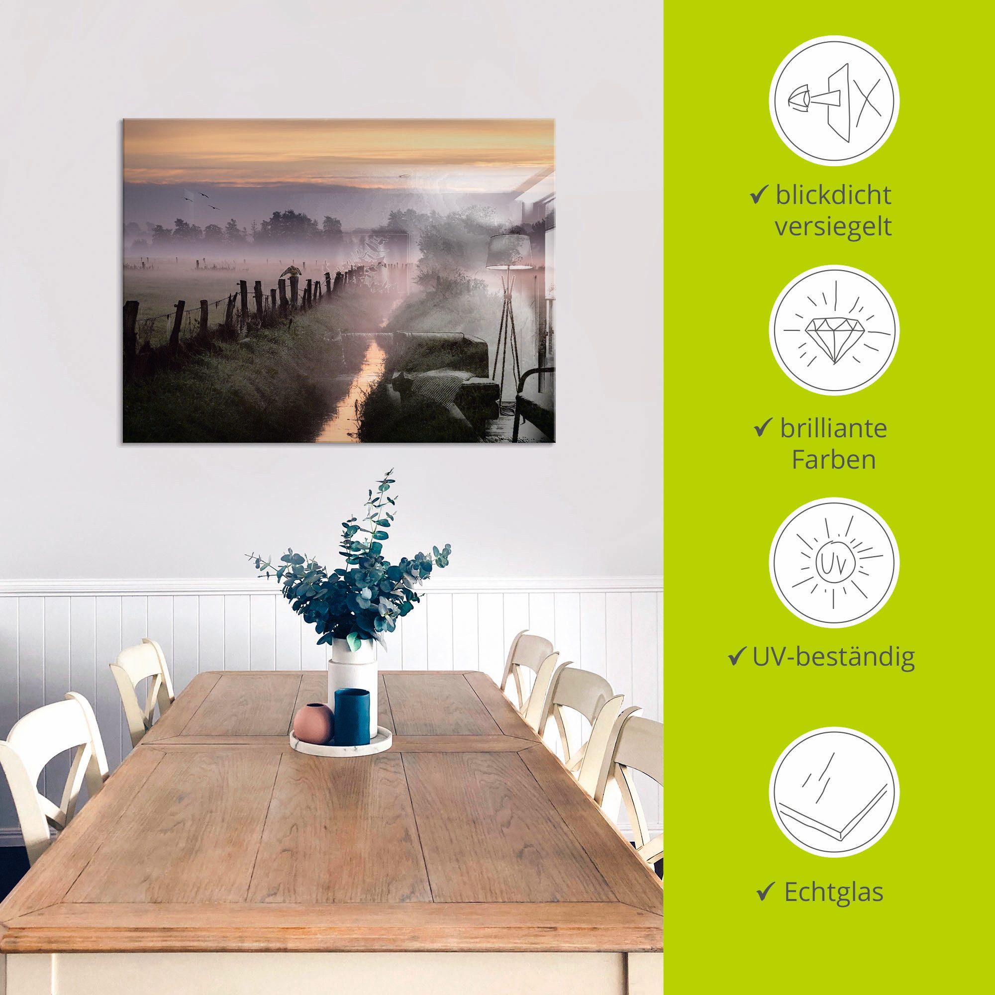 Artland Print op glas Applaus voor de herfst...