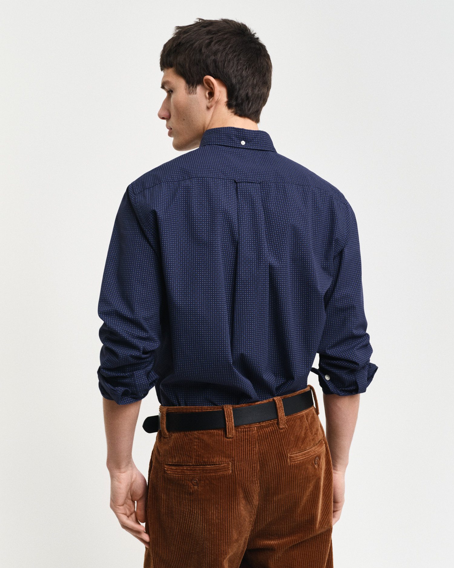 Gant Overhemd met lange mouwen REG MICRO PRINT SHIRT met een subtiele doorlopende micro-print