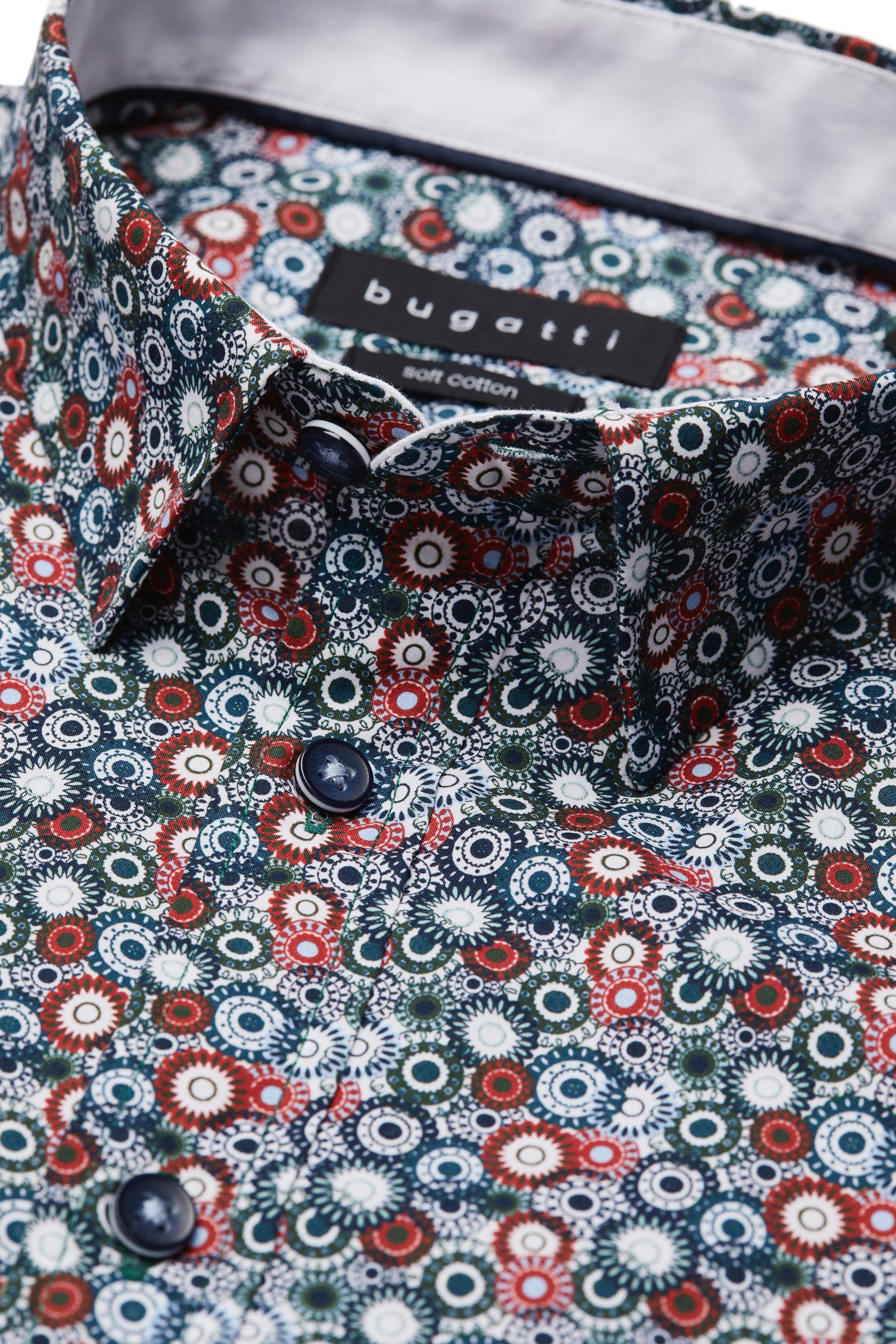 Bugatti Overhemd met lange mouwen met under-button-down