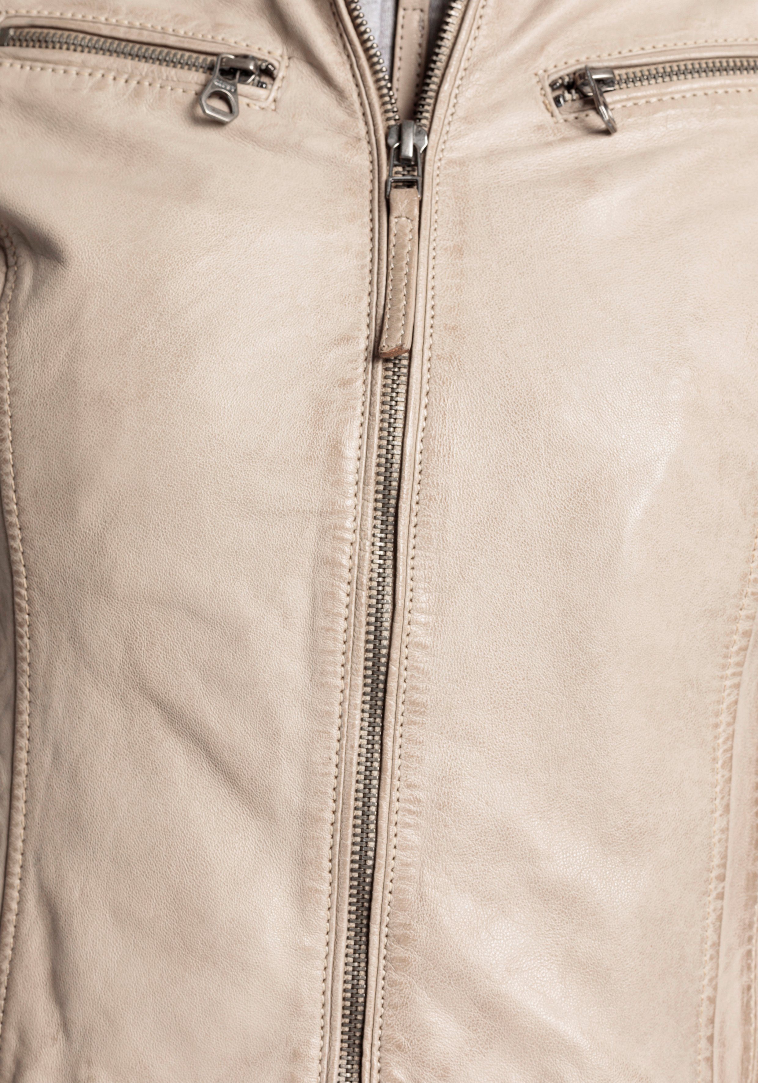OTTO Mauritius Leren jack NOLA Two-in-one stijl met een afneembare jerseycapuchon