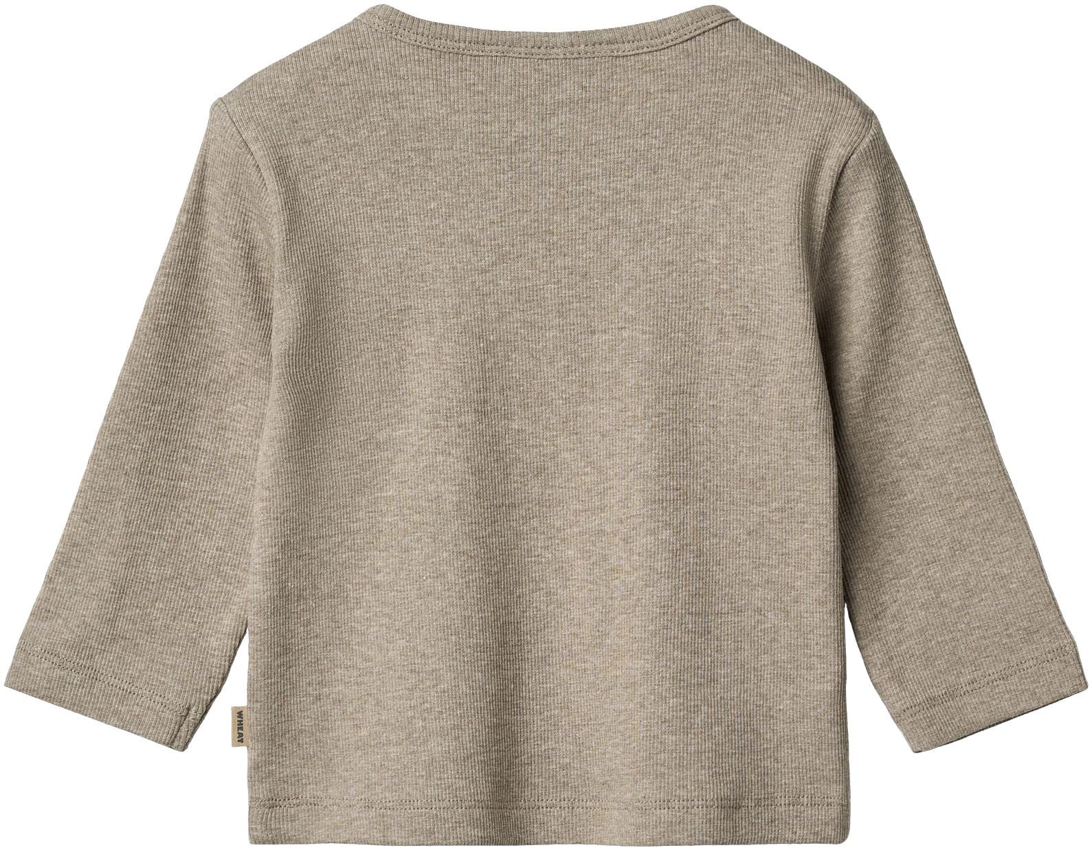 WHEAT Shirt met lange mouwen Rib T-Shirt L/S Milo