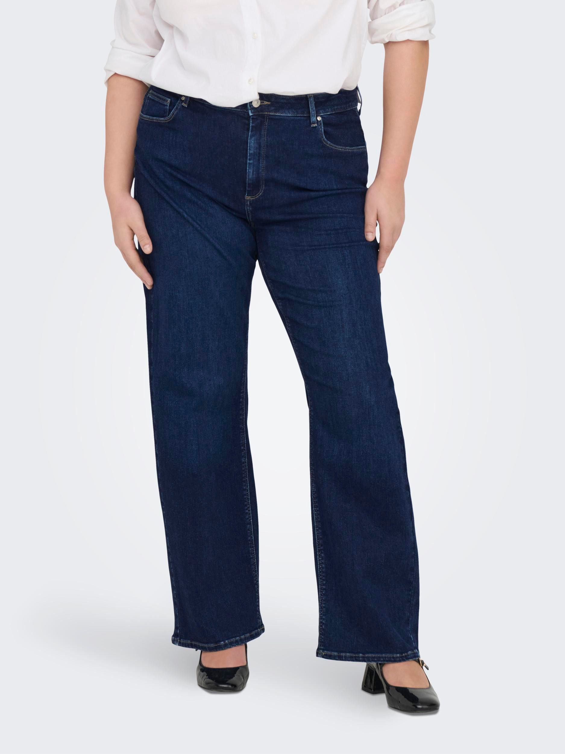 ONLY CARMAKOMA High-waist jeans CARWILLY HW WIDE JEANS CRO NOOS