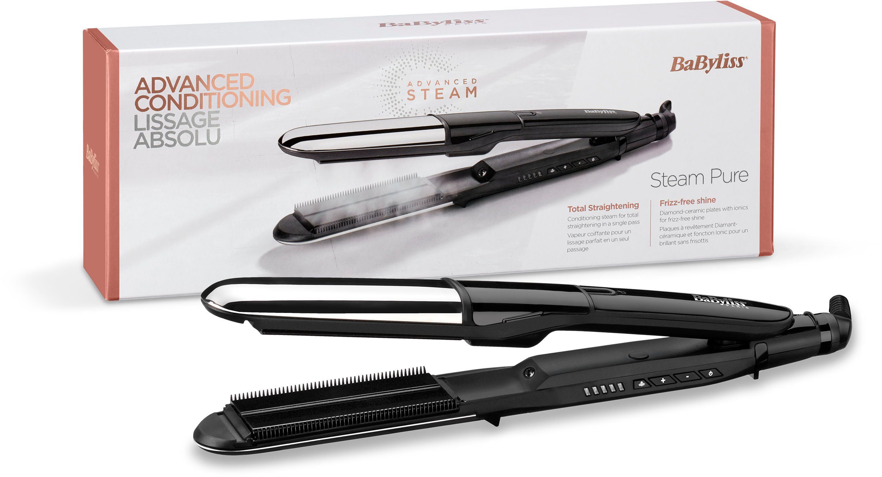 Babyliss Straightener Steam pure stoomstijltang snel | OTTO