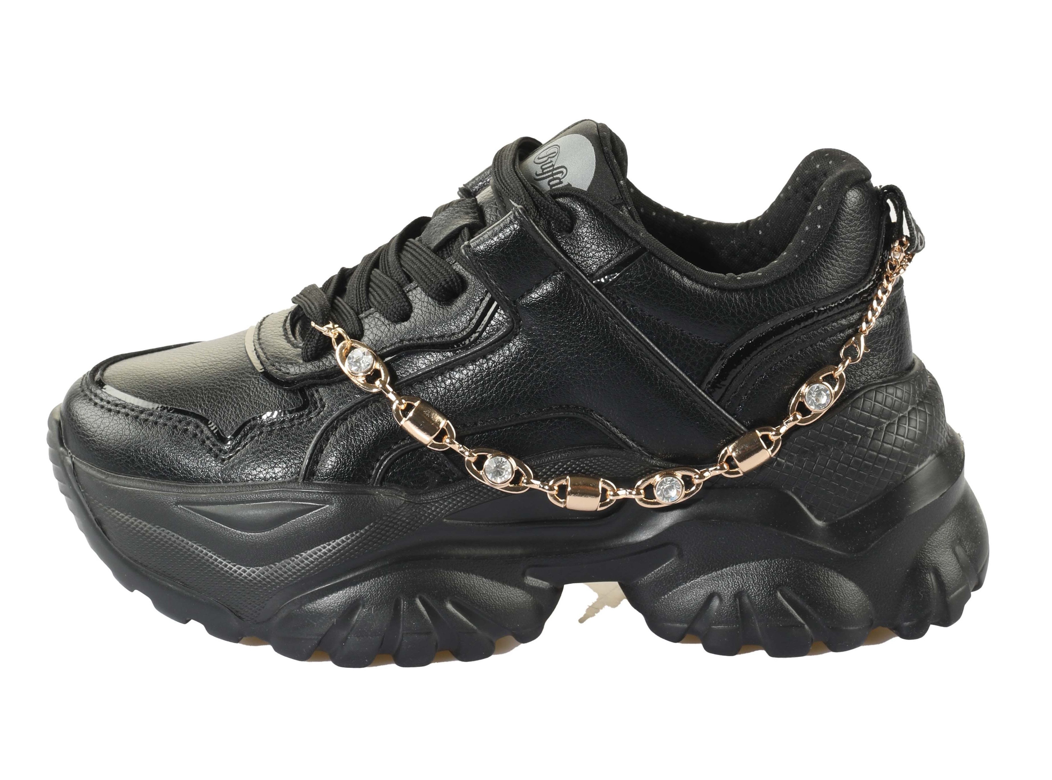 Buffalo Plateausneakers BLISS CHIN , chunky sneaker, vrijetijdsschoen met trendy decoratieve ketting