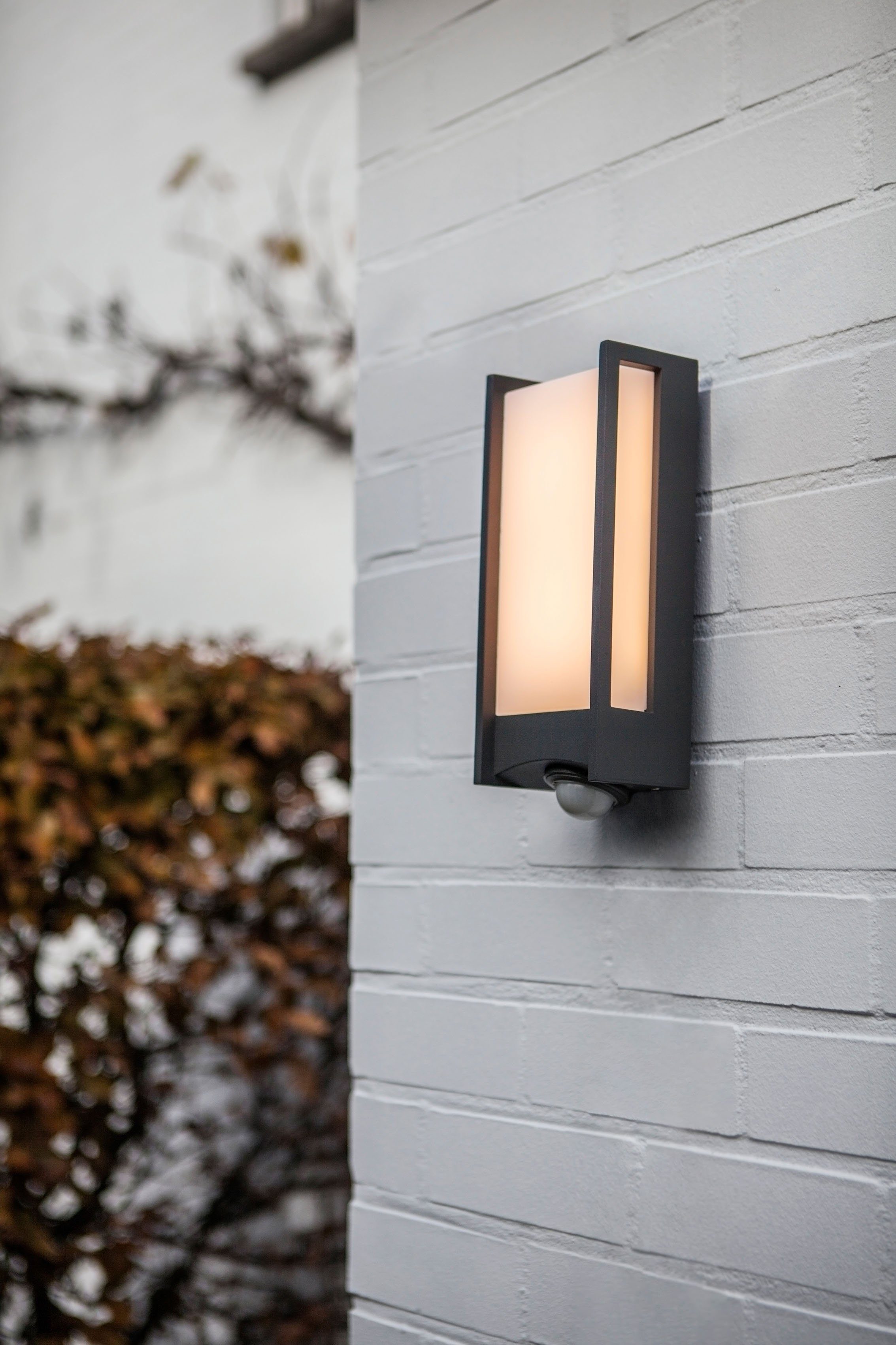 LUTEC Ledwandlamp voor buiten Qubo (1 stuk)