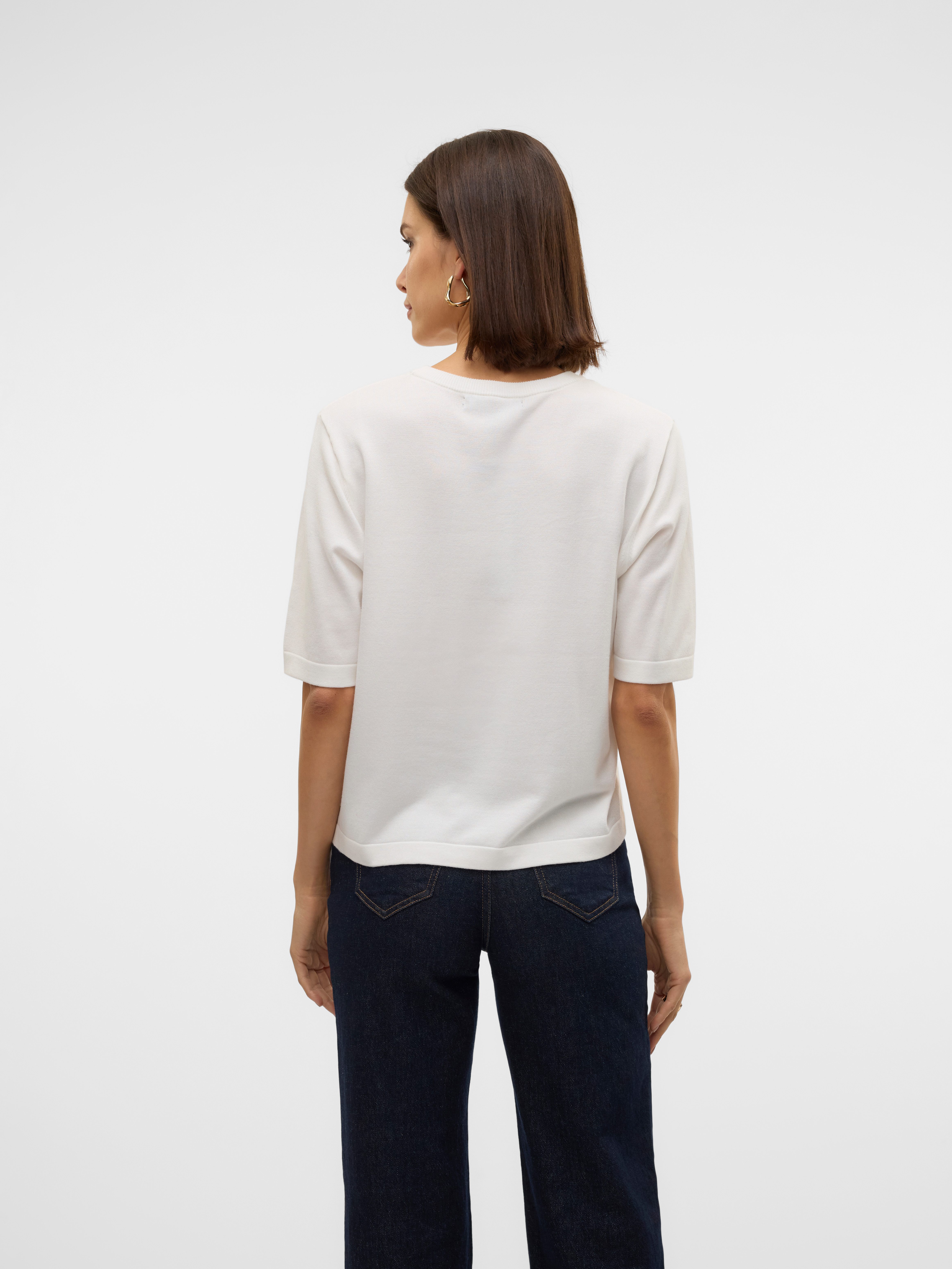 Vero Moda Trui met korte mouwen VMSILJE 2/4 O-NCK OVERSIZE PULL GA NOOS