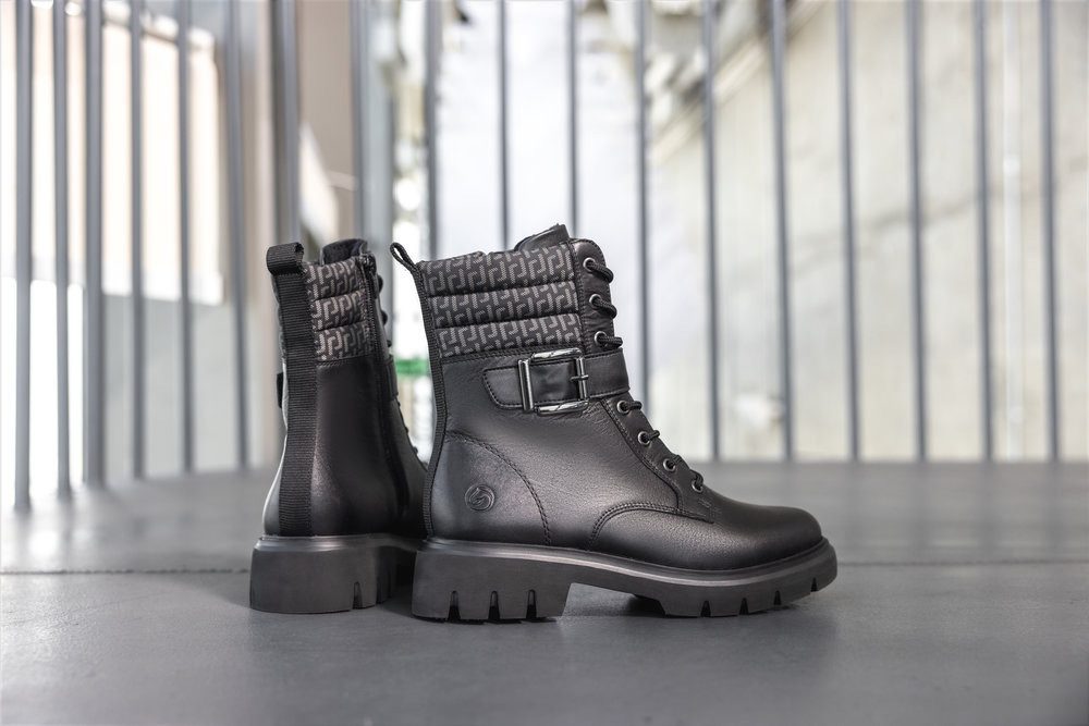 Remonte Winterlaarsjes hakken, winterlaarzen, veterschoenen met binnenrits