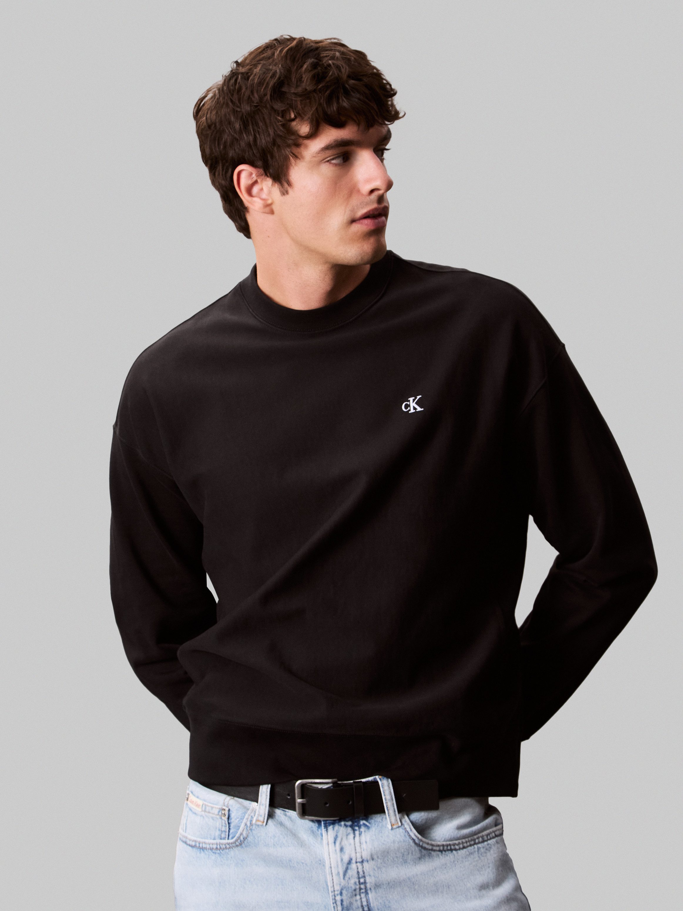 Calvin Klein Sweatshirt PRMM TRRY MNGRM CN S