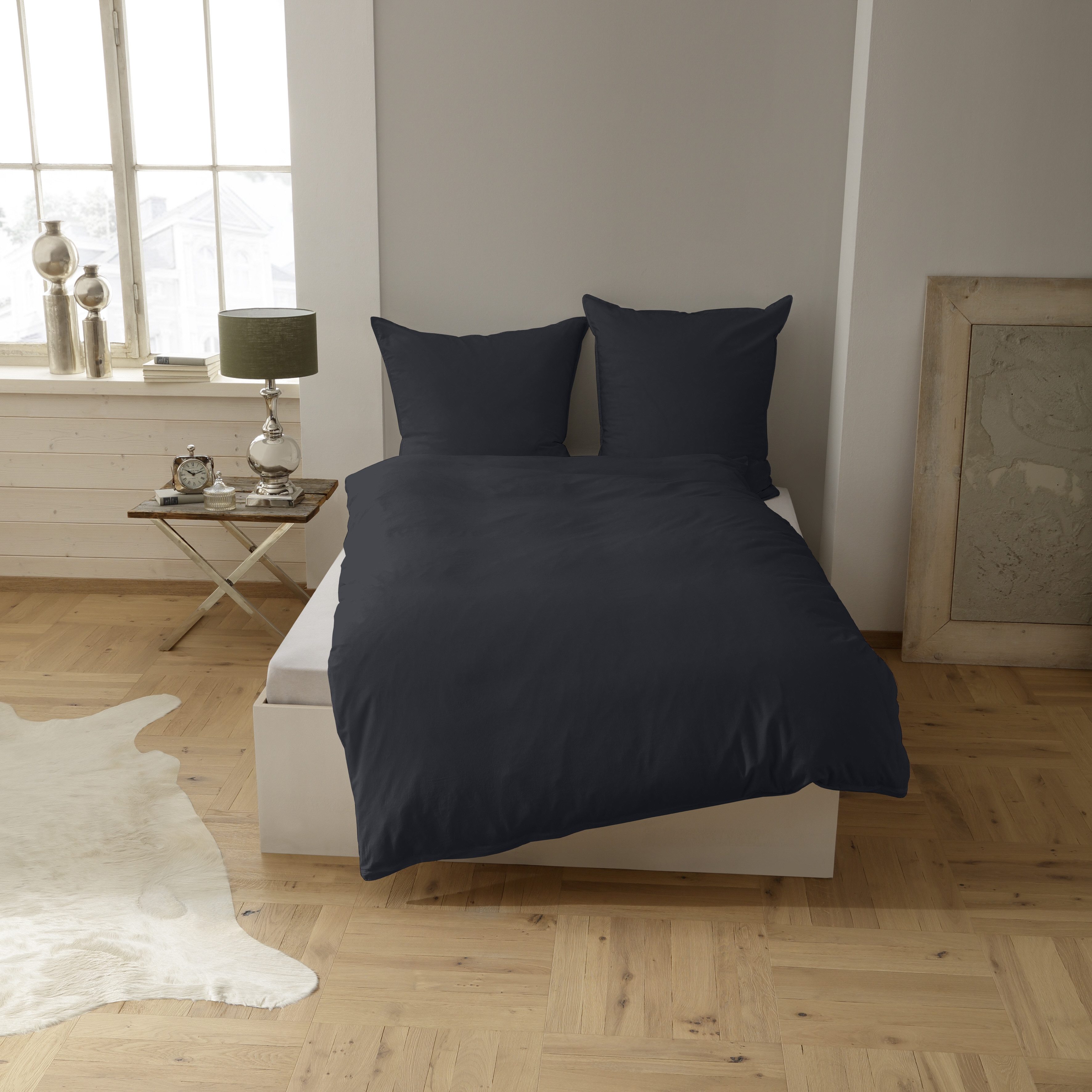 CASATEX Beddengoed Uni Effen ontwerp, rits, mooie kleuren