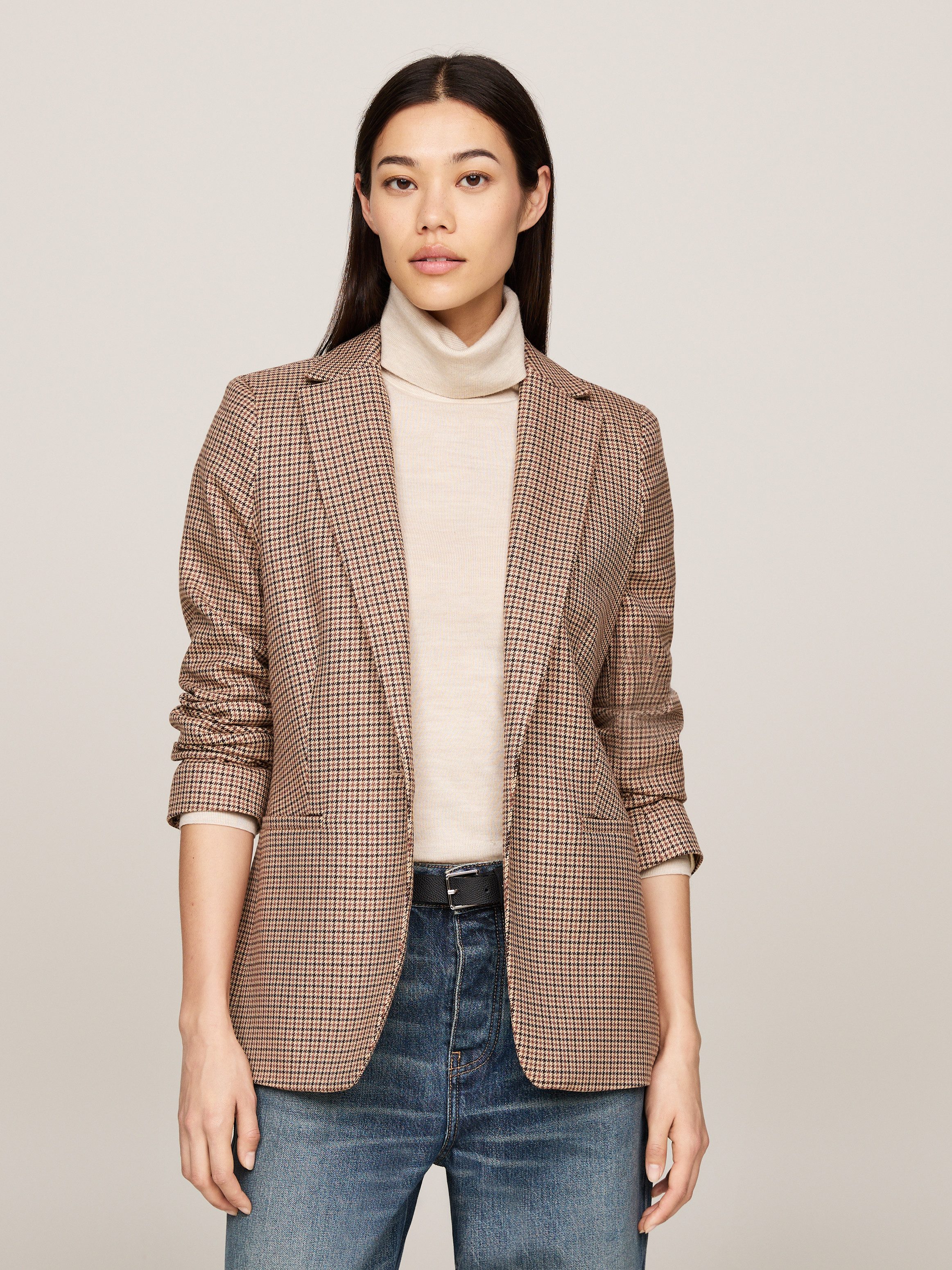 Tommy Hilfiger Korte blazer CORE CHECK REGULAR SB BLAZER