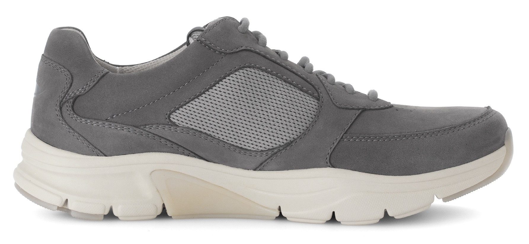 Gabor Rollingsoft Sneakers met sleehak , vrijetijdsschoen, lage schoen, veterschoen met logo op de hiel, g-breedte