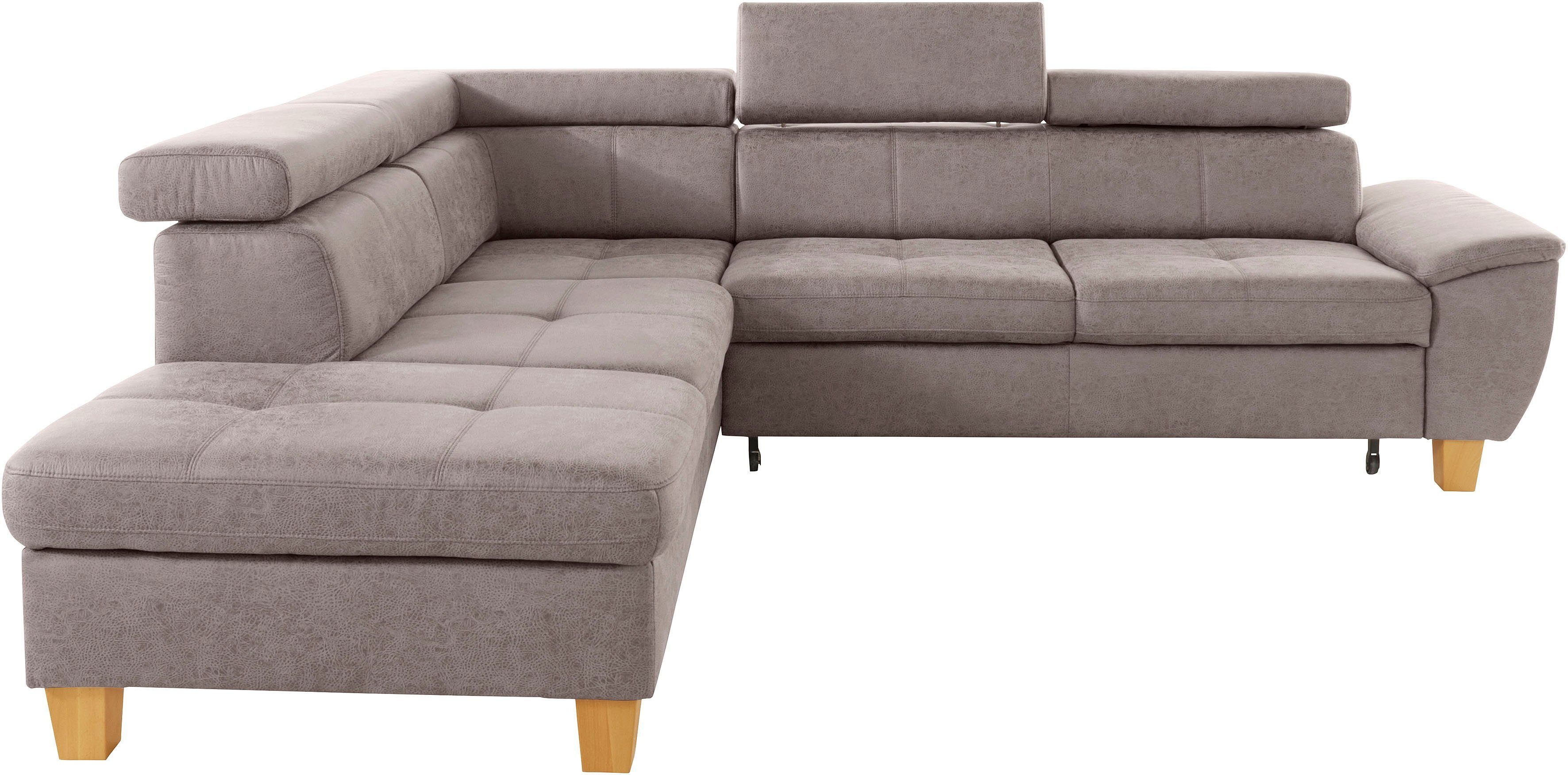 exxpo - sofa fashion Hoekbank Enya, uitgebreide afwerking, hoog zitcomfort, comfortabel, L-vorm