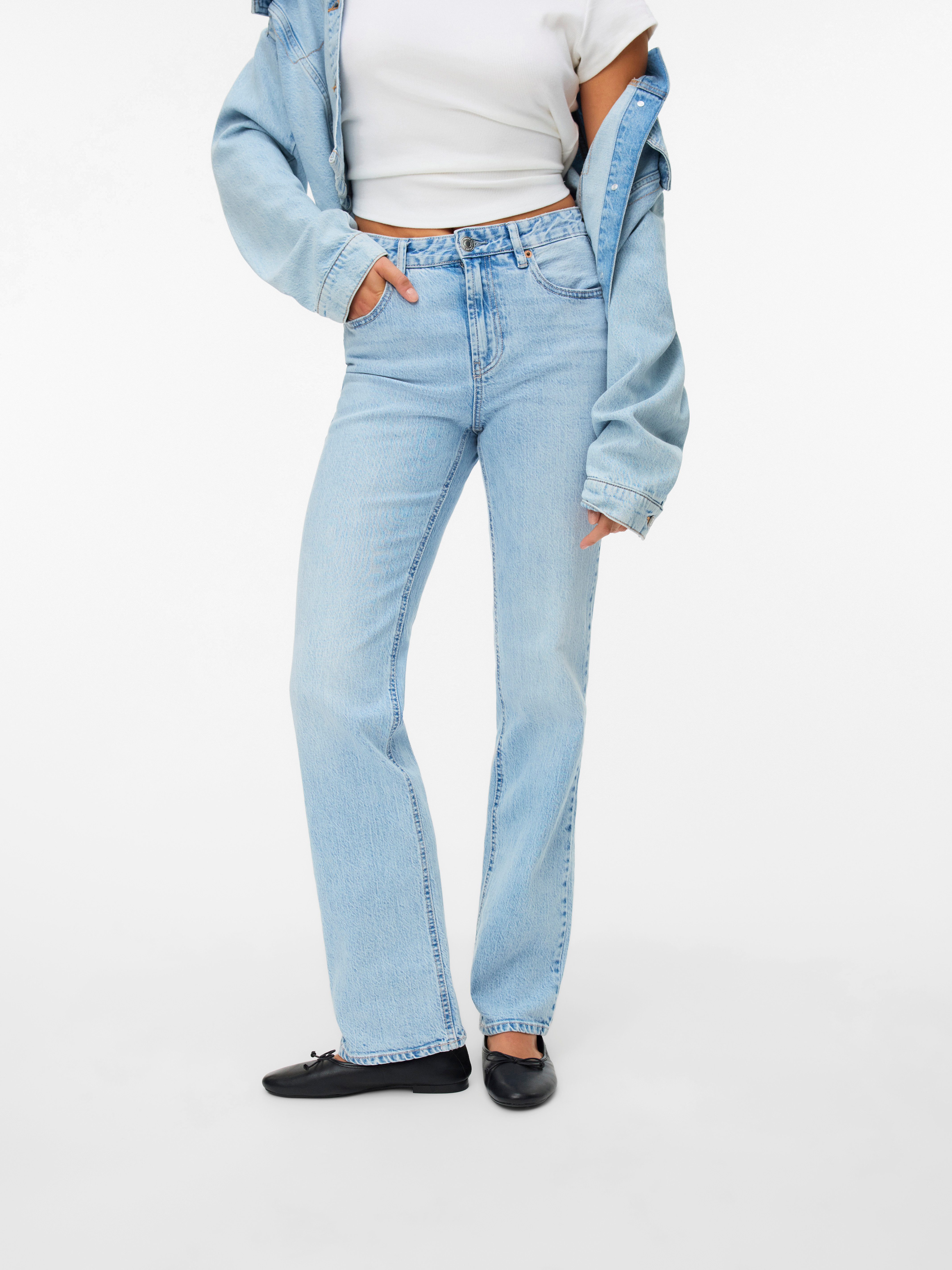 Vero Moda Straight jeans VMTESSA HR STRAIGHT JEANS LI3010 GA NOOS