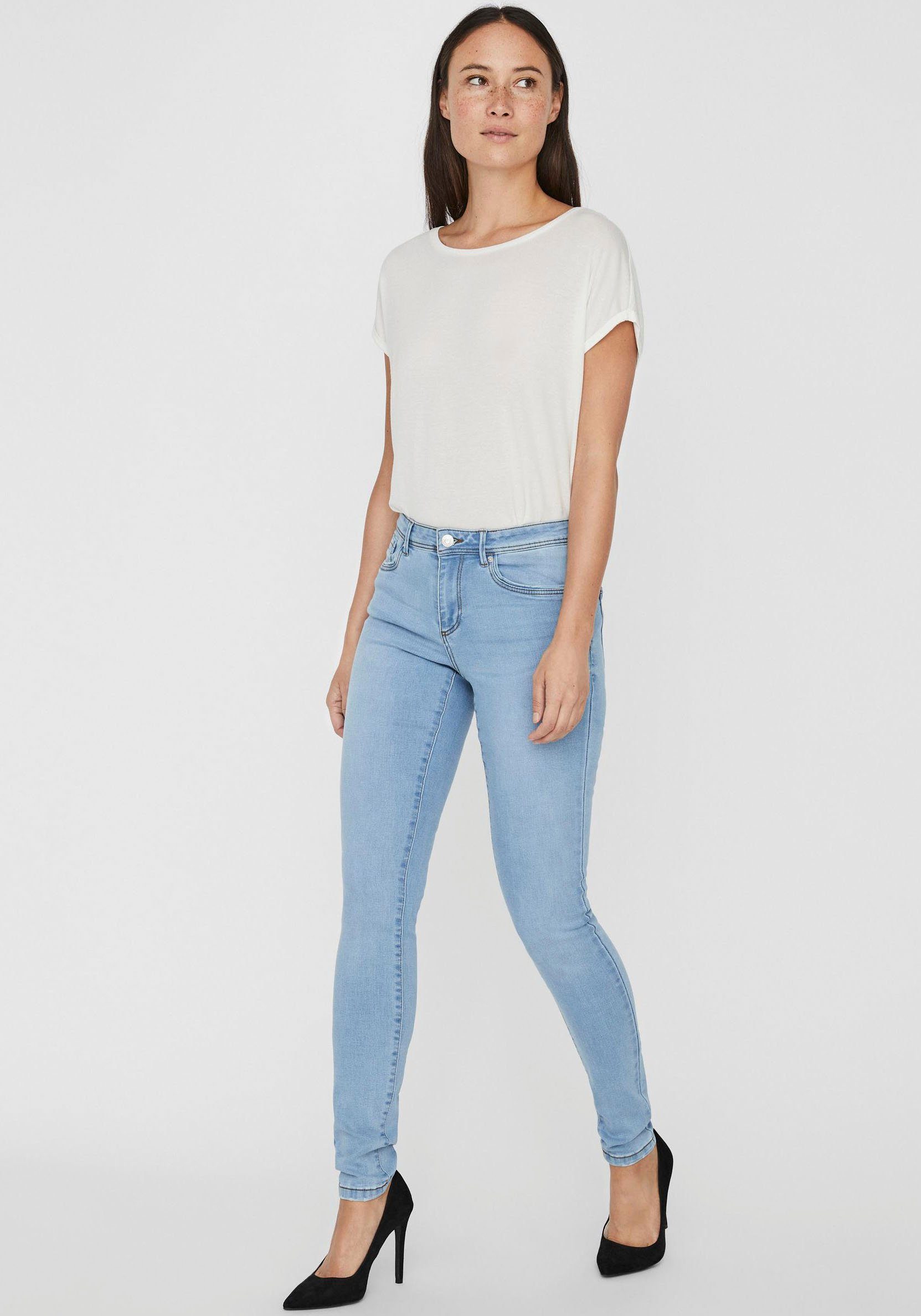 Vero Moda Skinny fit jeans VMTANYA MR S PIPING JEANS VI352 GA NOOS